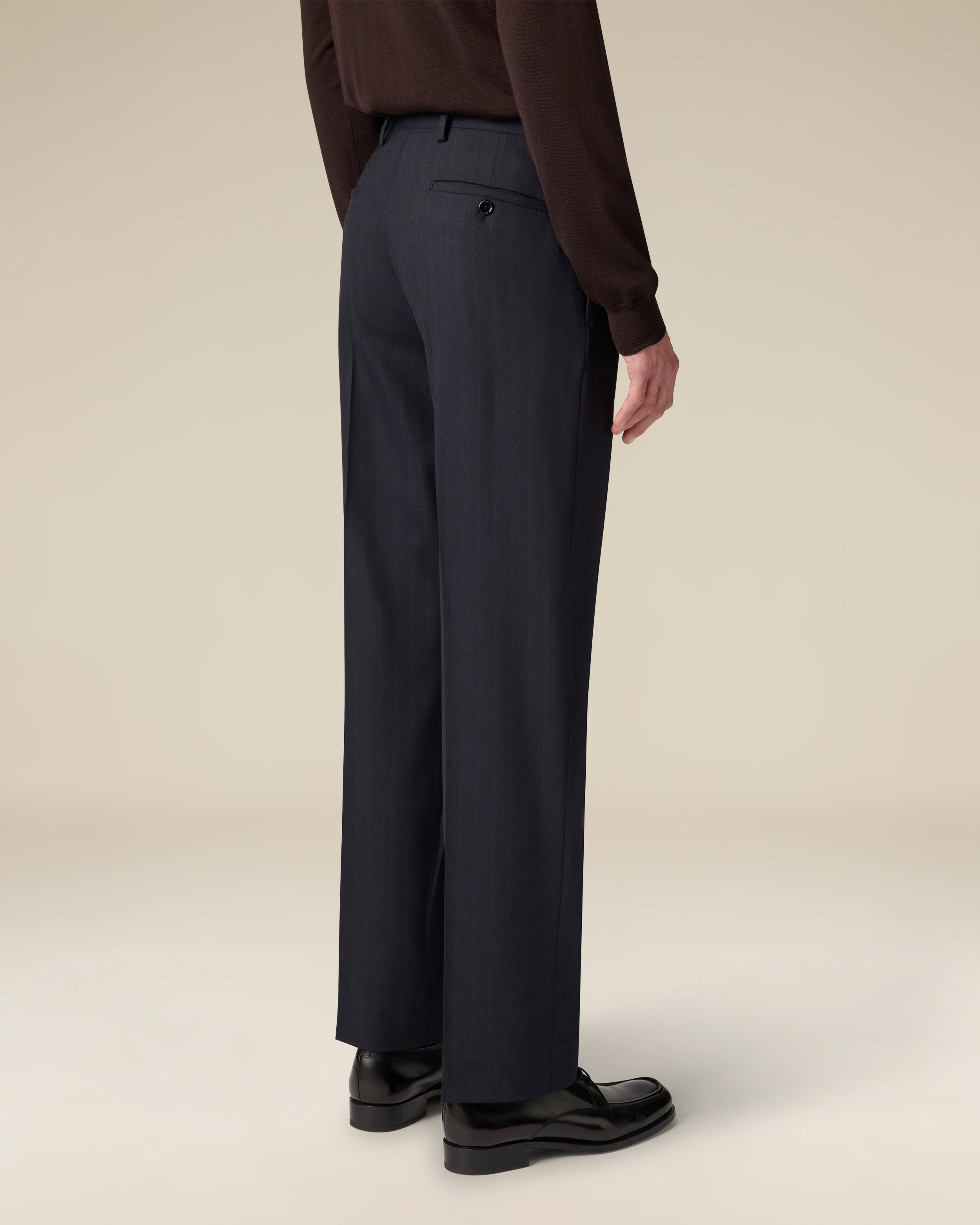 Pantalone con piega blu BLUE Lardini 5