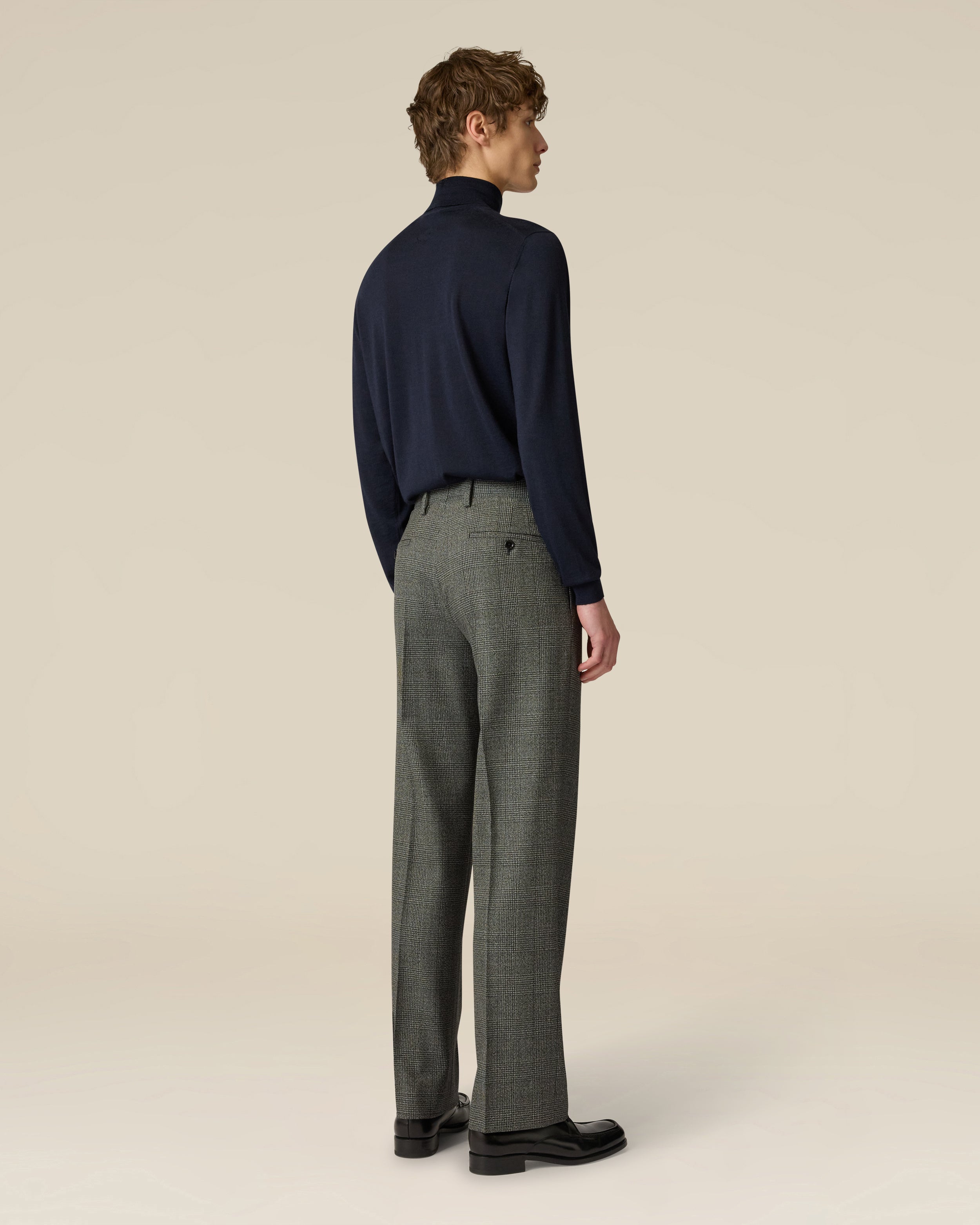 Graue Stretch-Wollhose BLACK Lardini 5