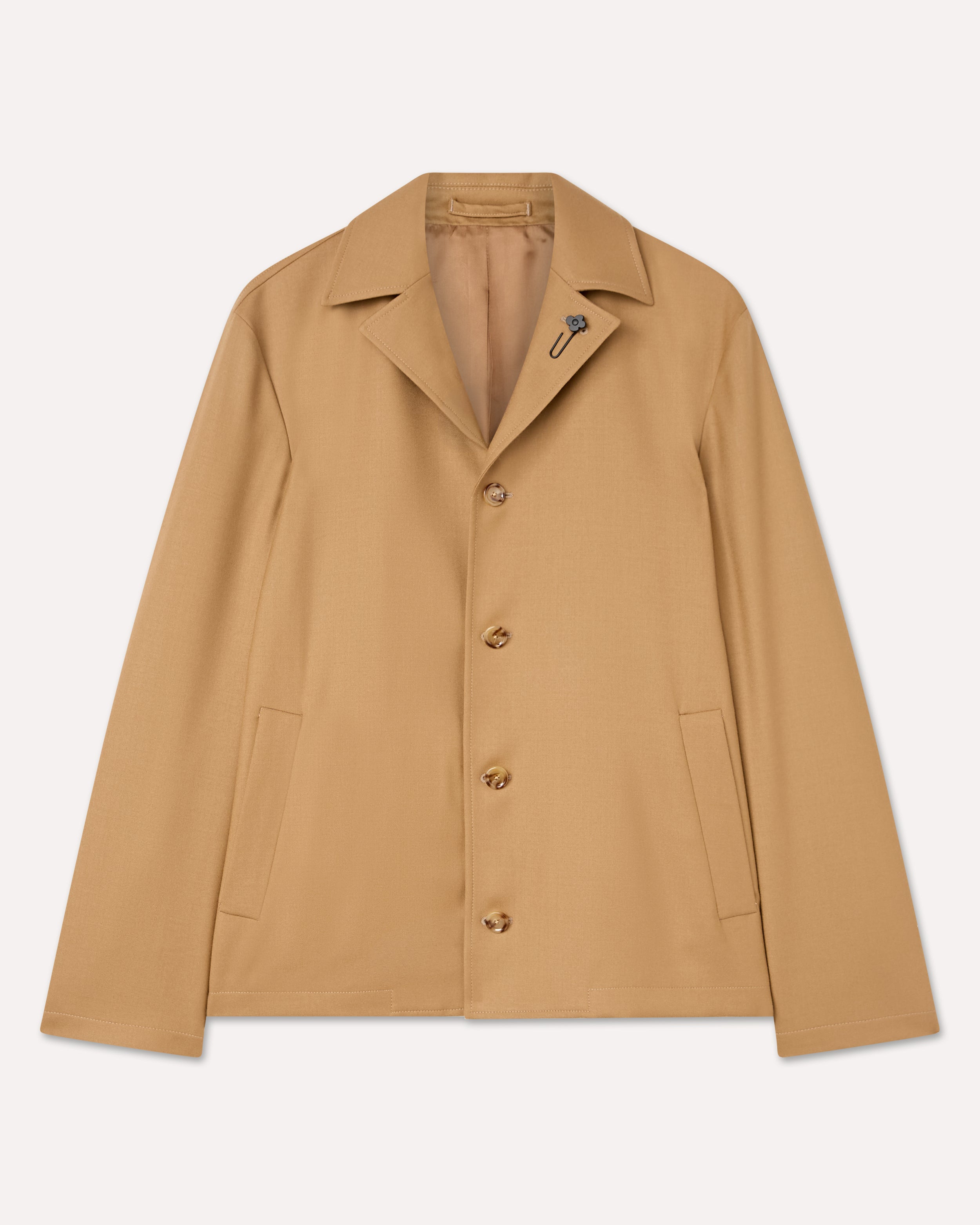 Camel flannel shirt-jacket CAMEL Lardini