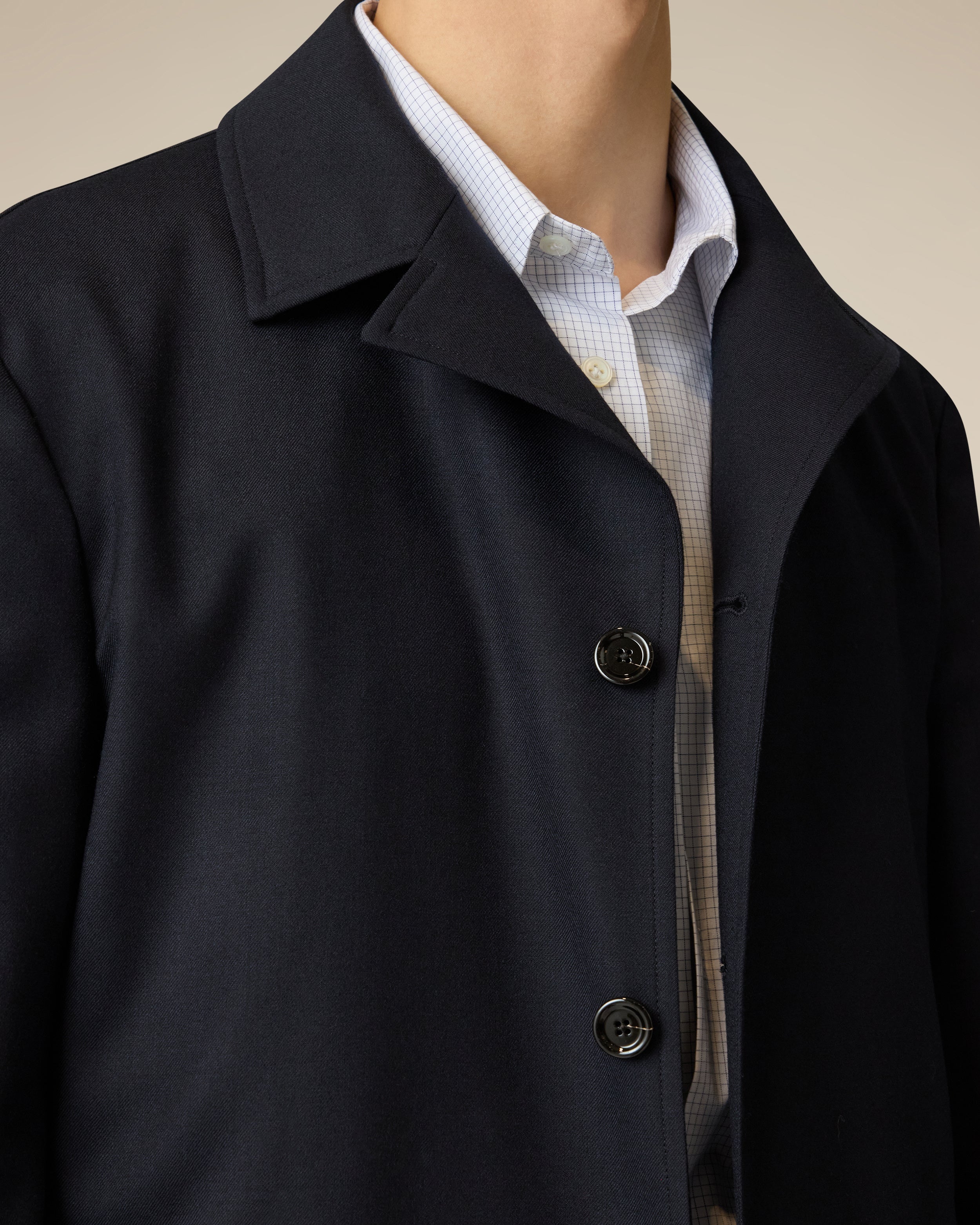 Blue flannel shirt-jacket BLUE Lardini 3