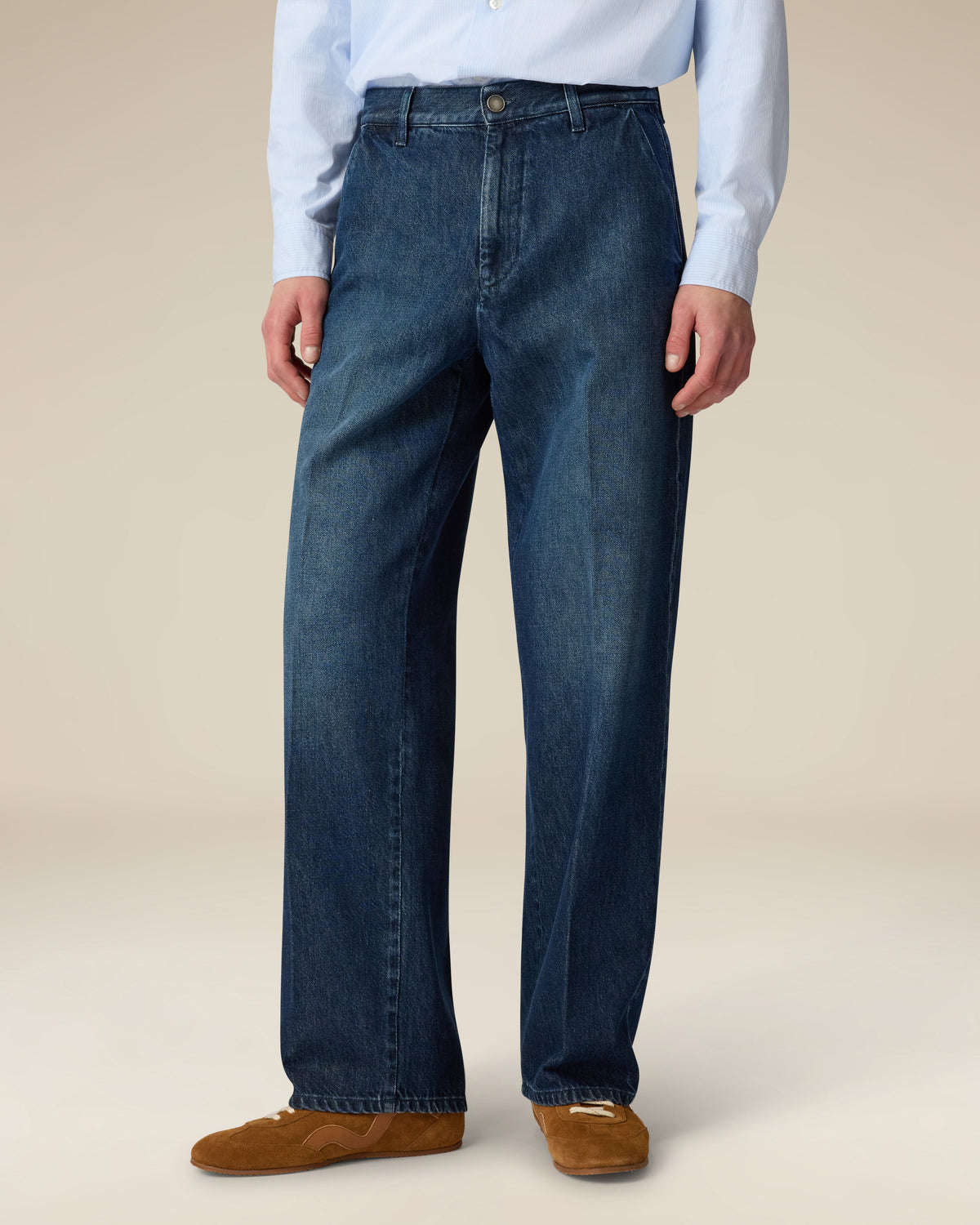 Jeans comfort in denim blu BLUE Lardini 4