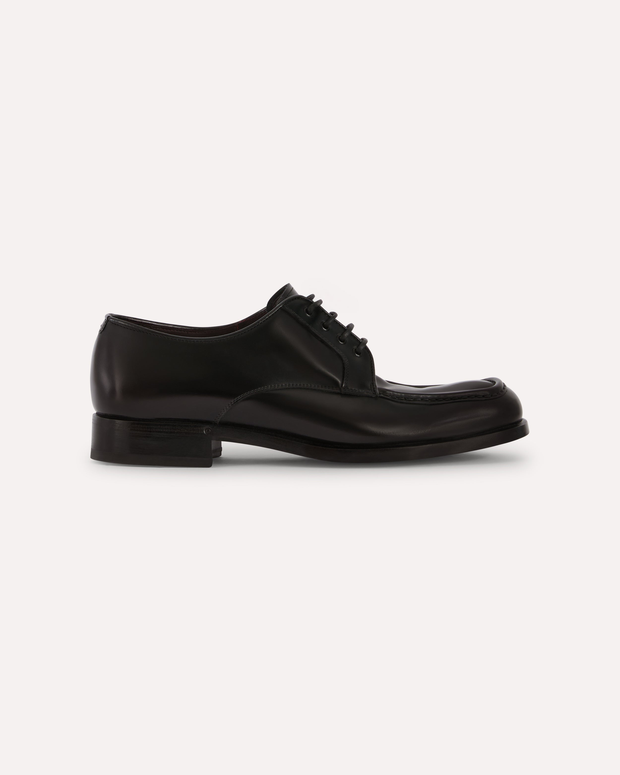 Black bull leather derby shoes BLACK Lardini 1