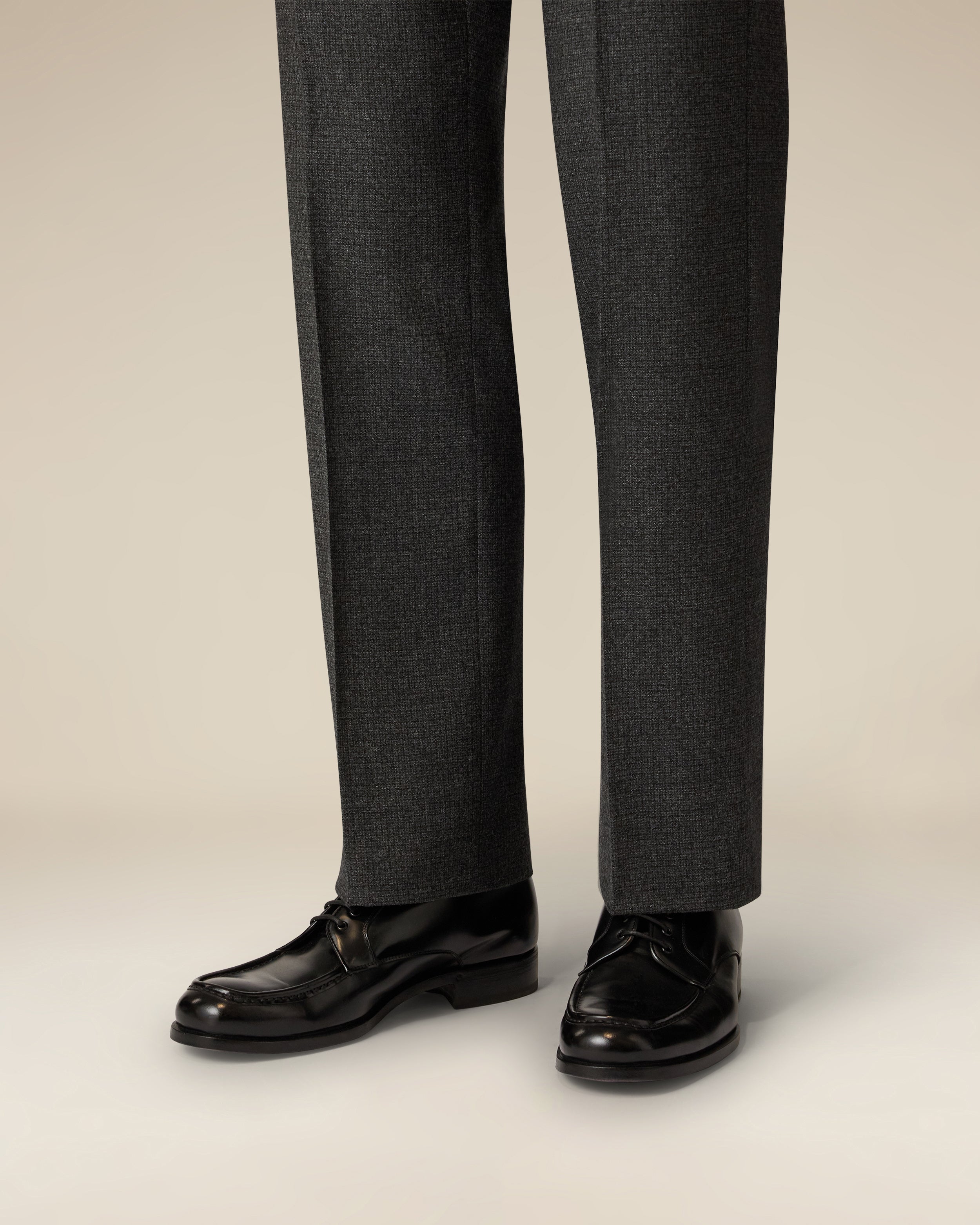 Black bull leather derby shoes BLACK Lardini 2