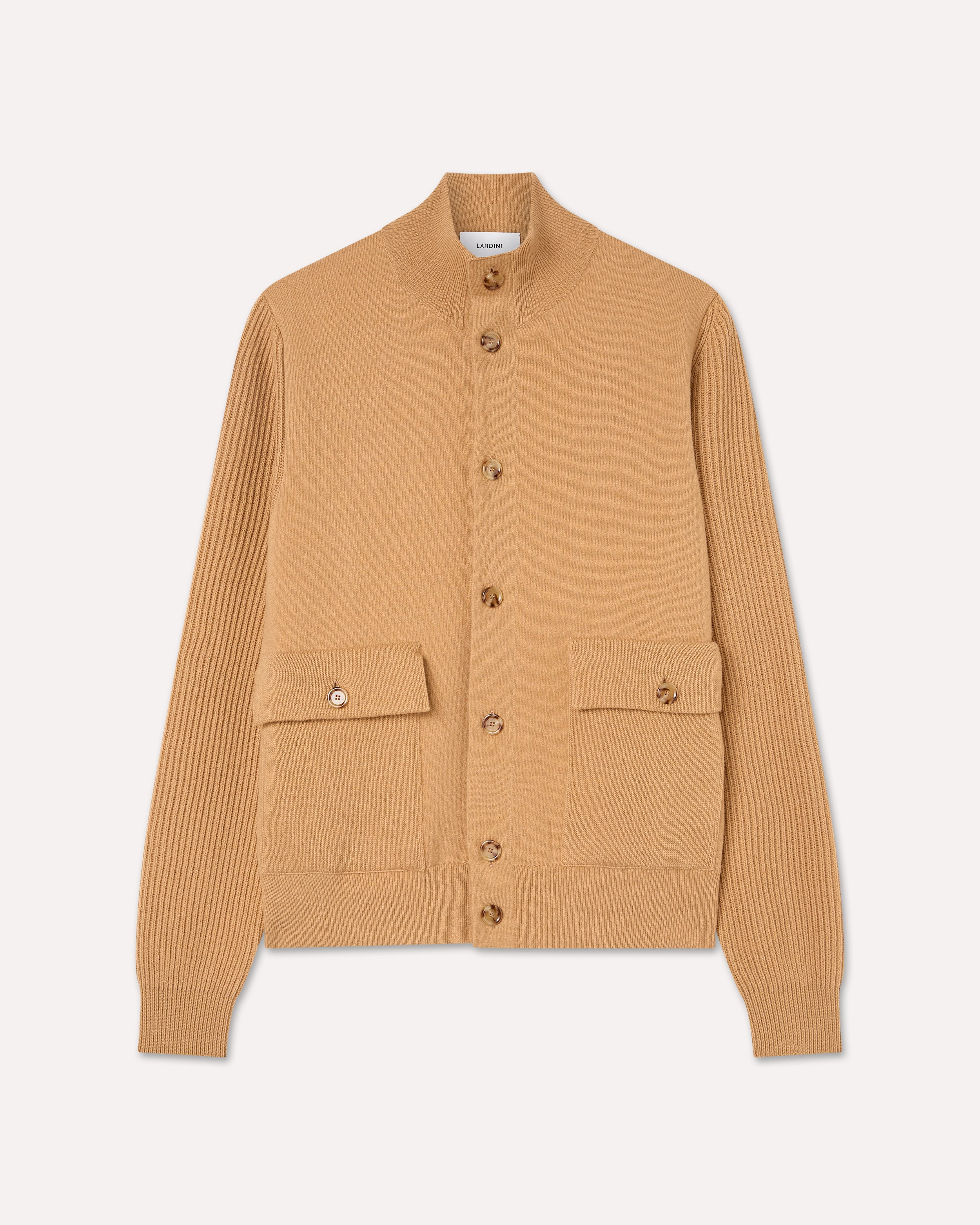 Beige-weiße Strickjacke BEIGE Lardini 2