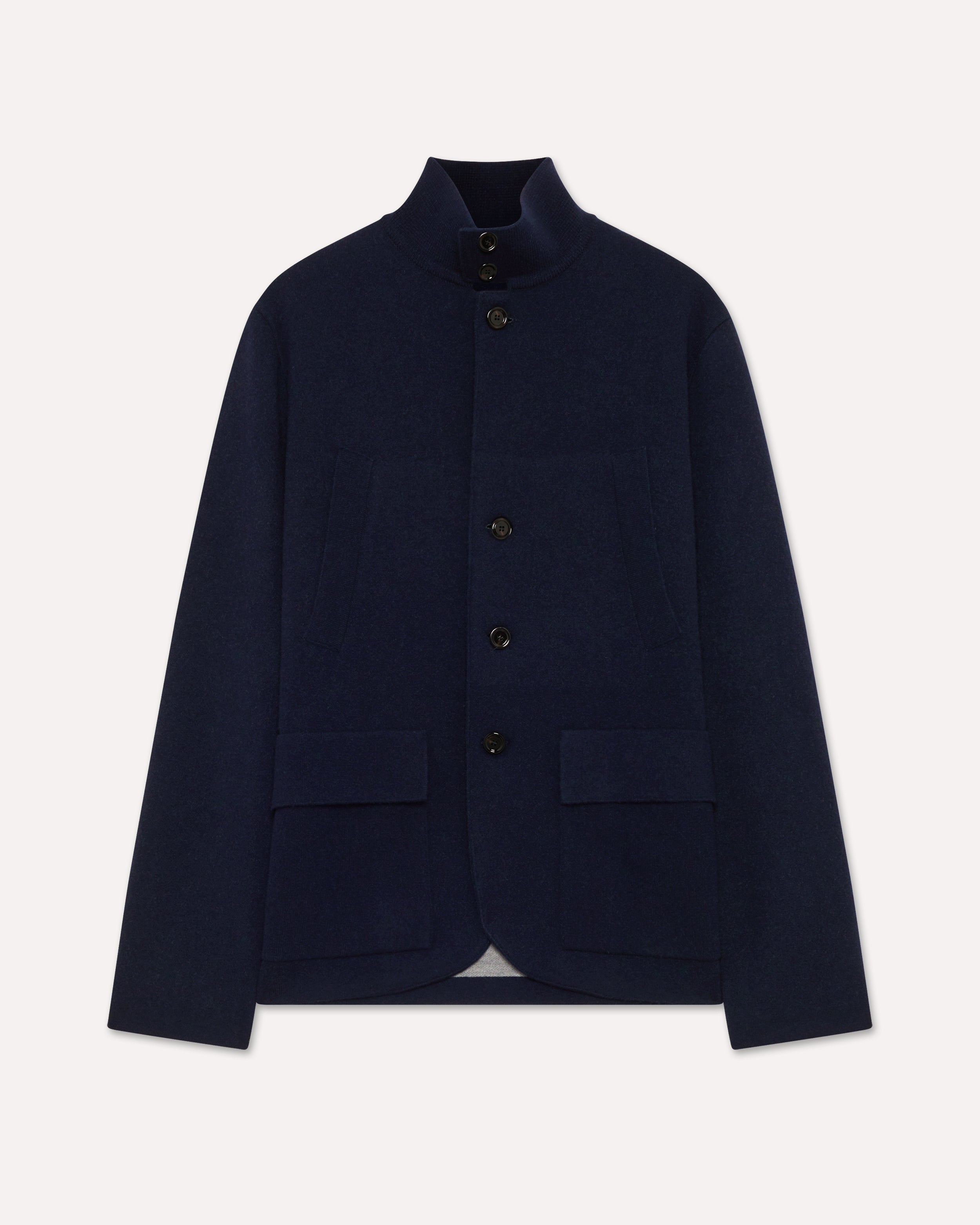 Blue and grey knitted jacket BLUE/GREY Lardini 1