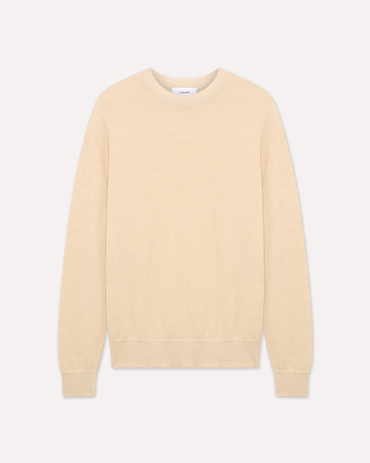 Rundhalspullover aus Wolle und Kaschmir in Beige und Creme BEIGE/CREAM Lardini 1