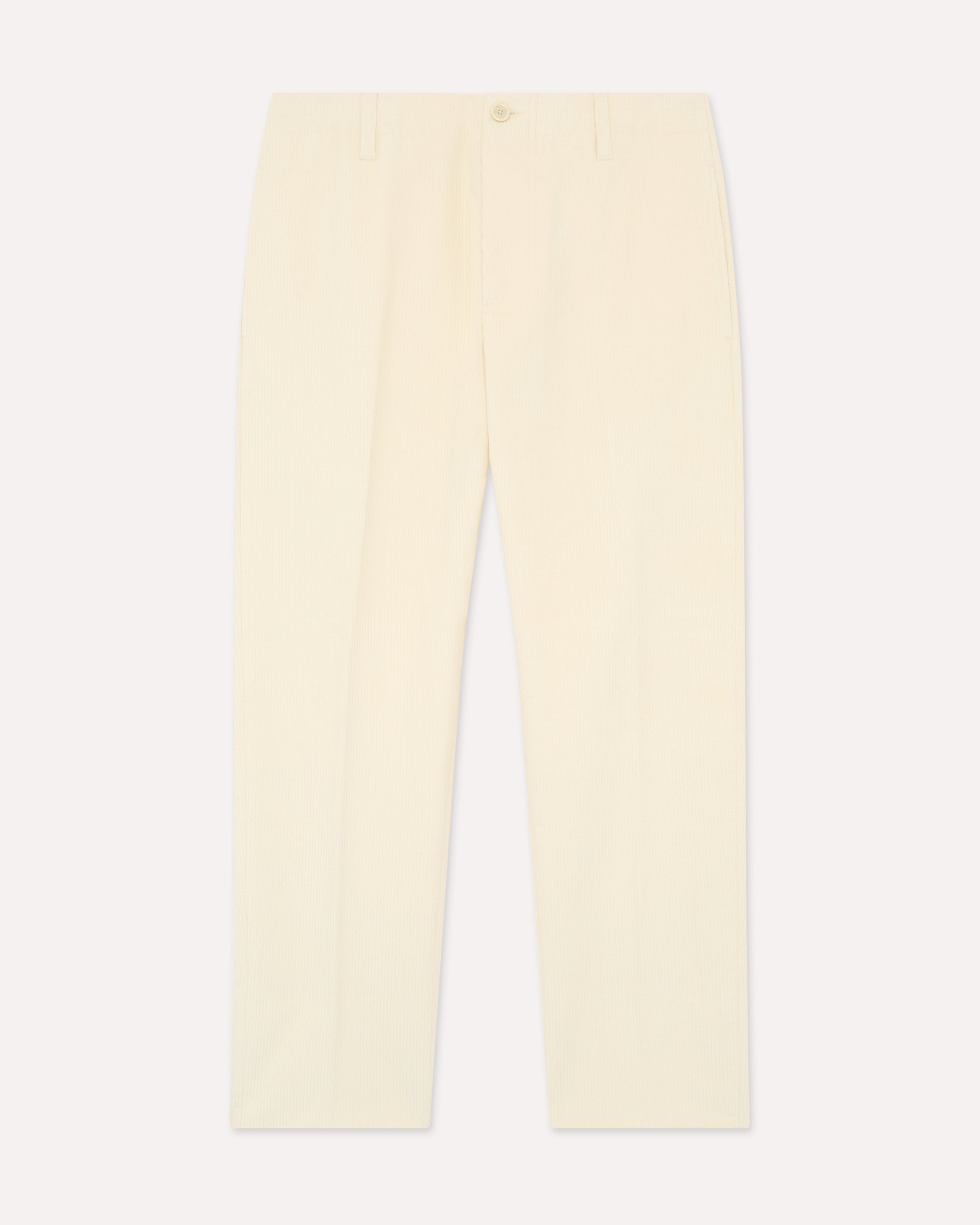 Hose aus Stretch-Cord in Creme CREAM Lardini 1