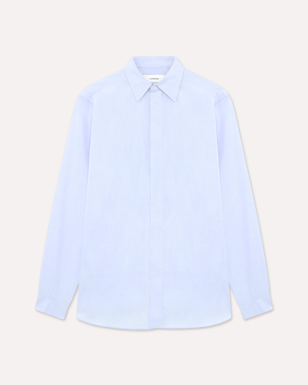 Hemd aus Baumwollpopeline in Hellblau LIGHT BLUE Lardini 1