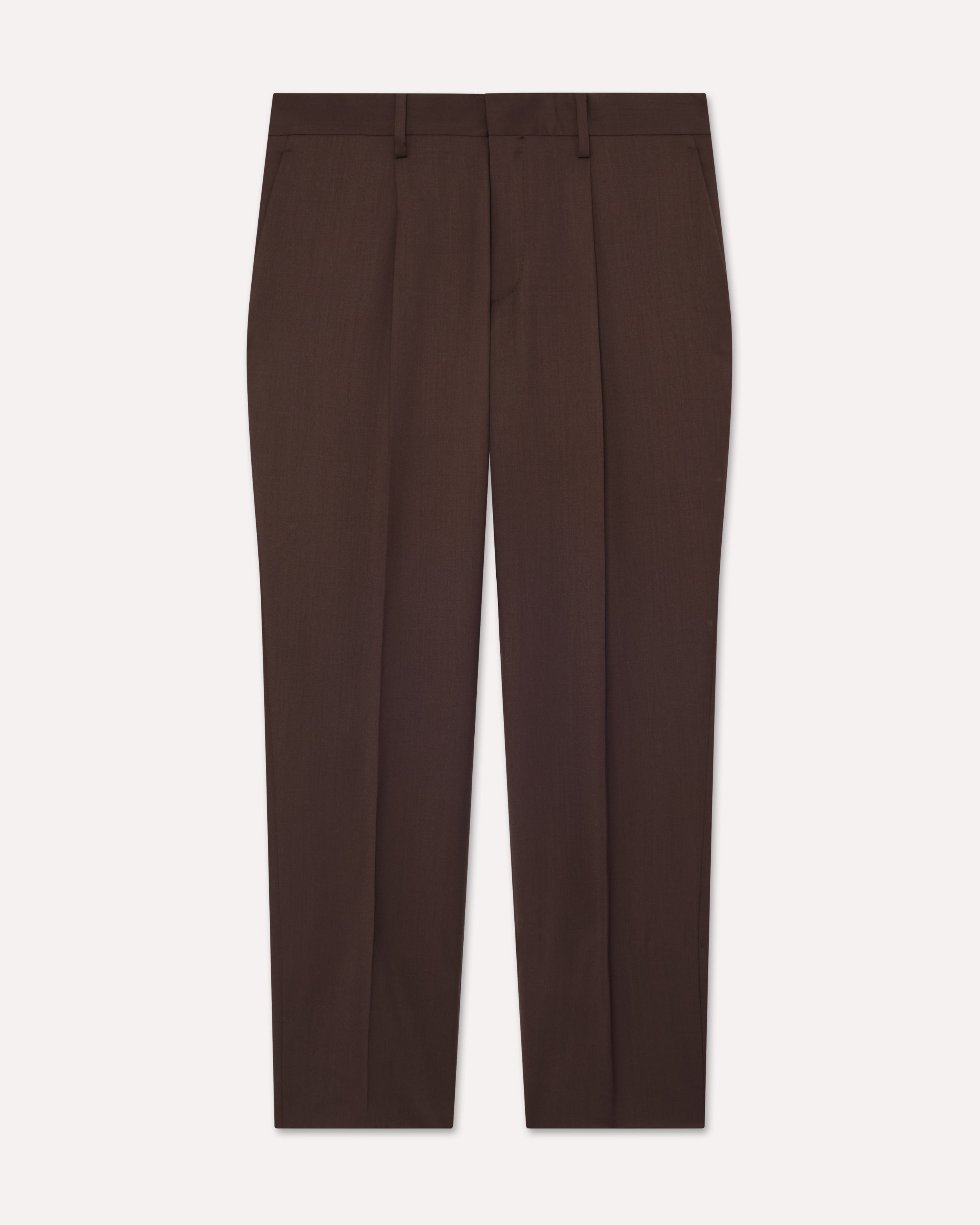 Braune Hose mit Bügelfalte aus Jacquard-Seide BROWN Lardini
