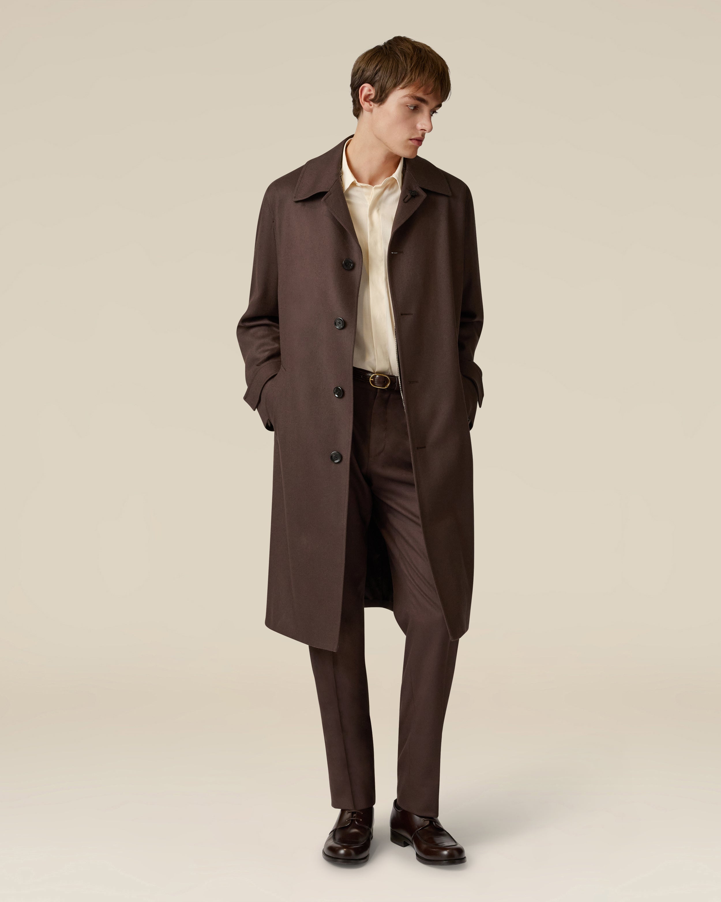 Braune Flanellhose BROWN Lardini 2