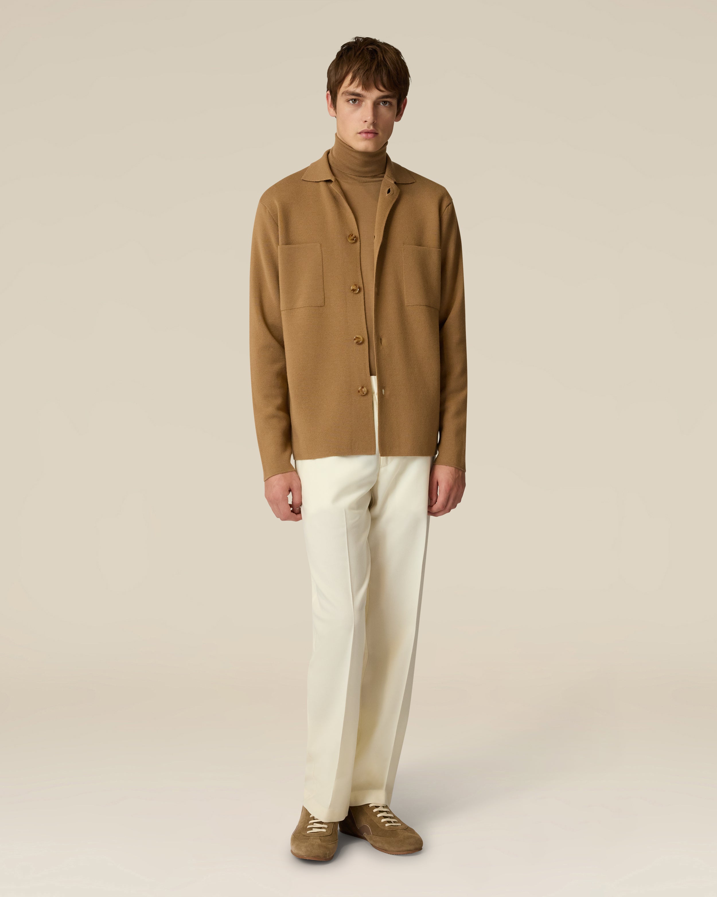 Cream flannel trousers CREAM Lardini 2