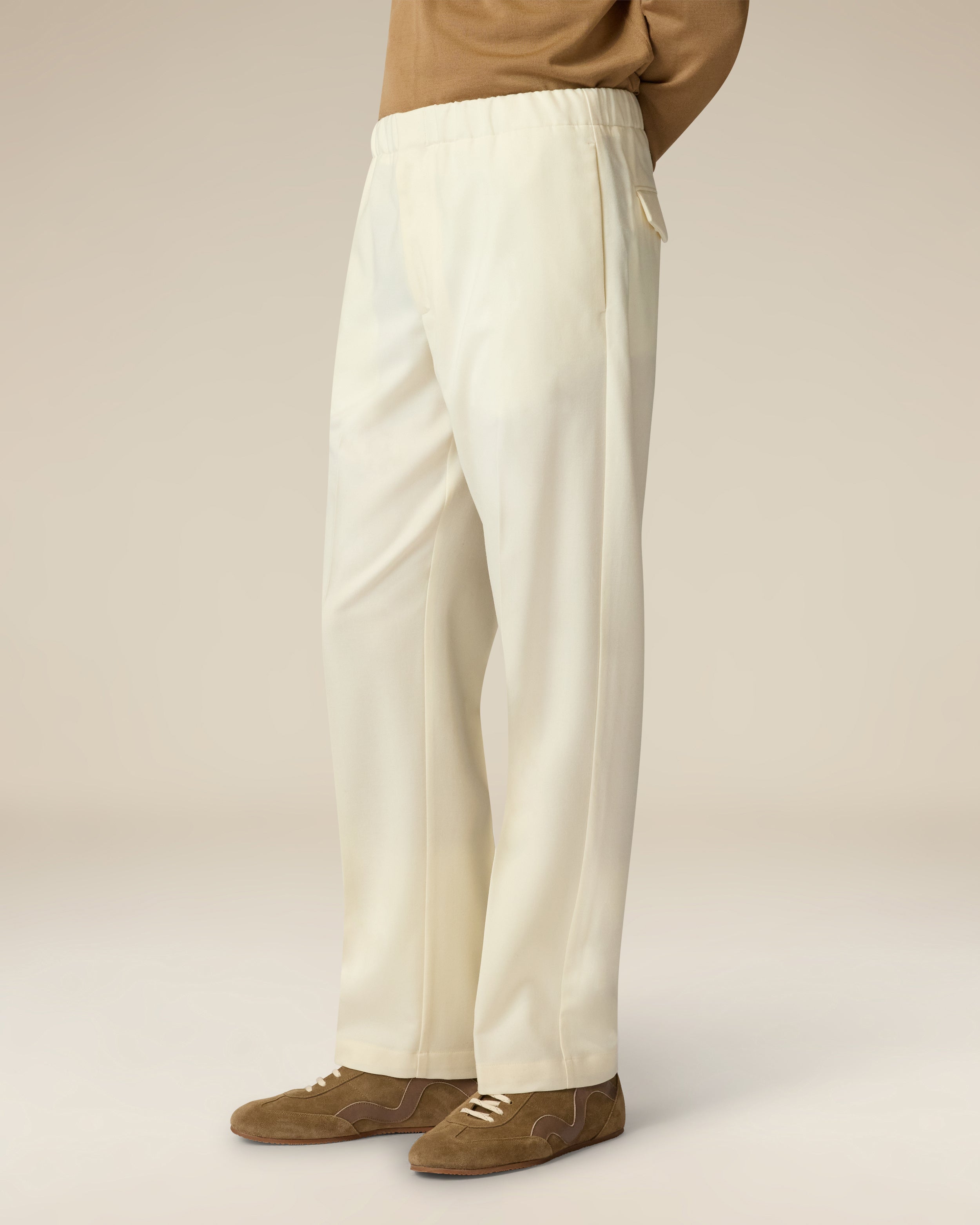 Cream flannel trousers CREAM Lardini 4