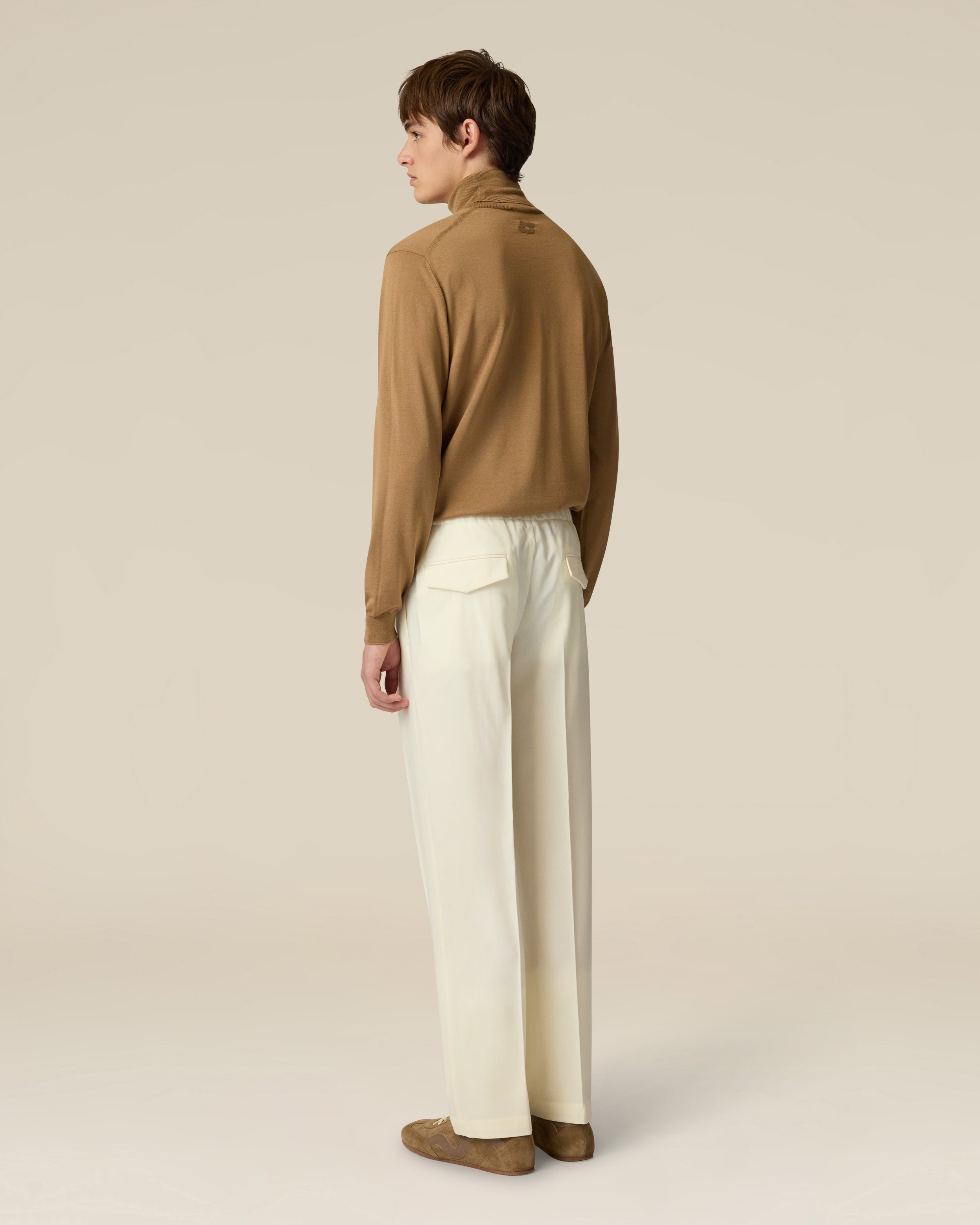 Cream flannel trousers CREAM Lardini 5