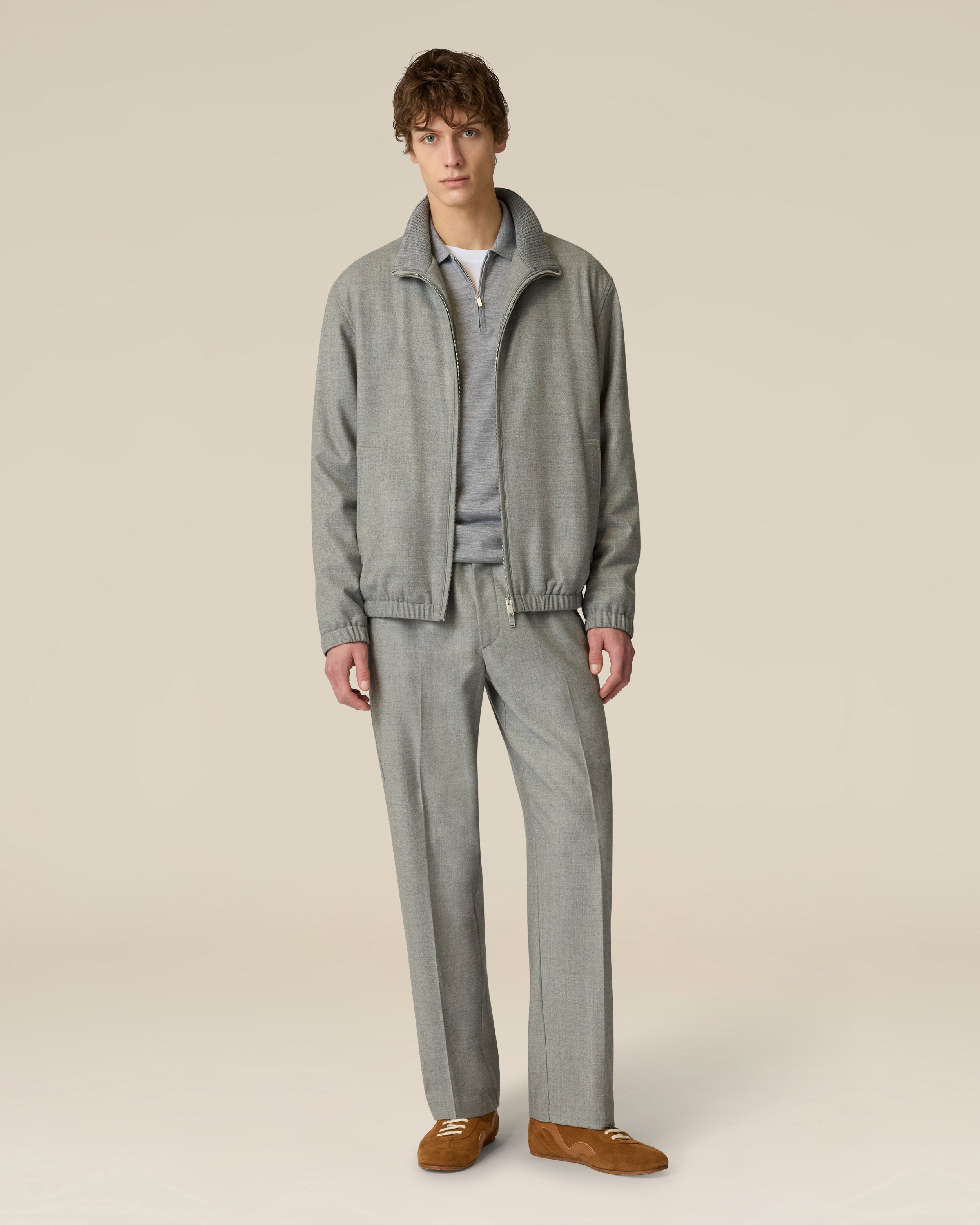 Graue Flanellhose mit Kaschmir GREY Lardini 2