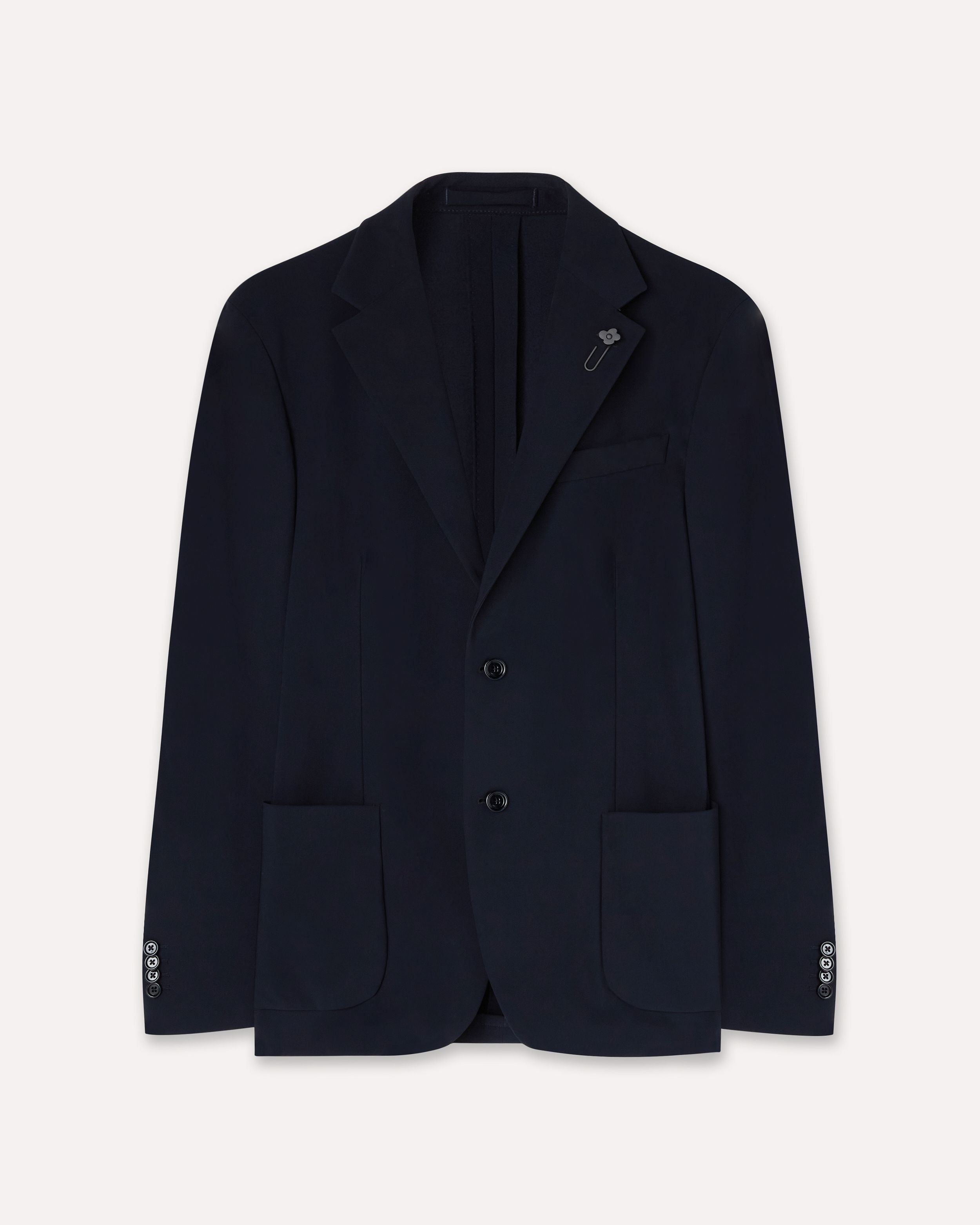 Abito blu in tessuto tecnico bi-stretch BLUE Lardini 1