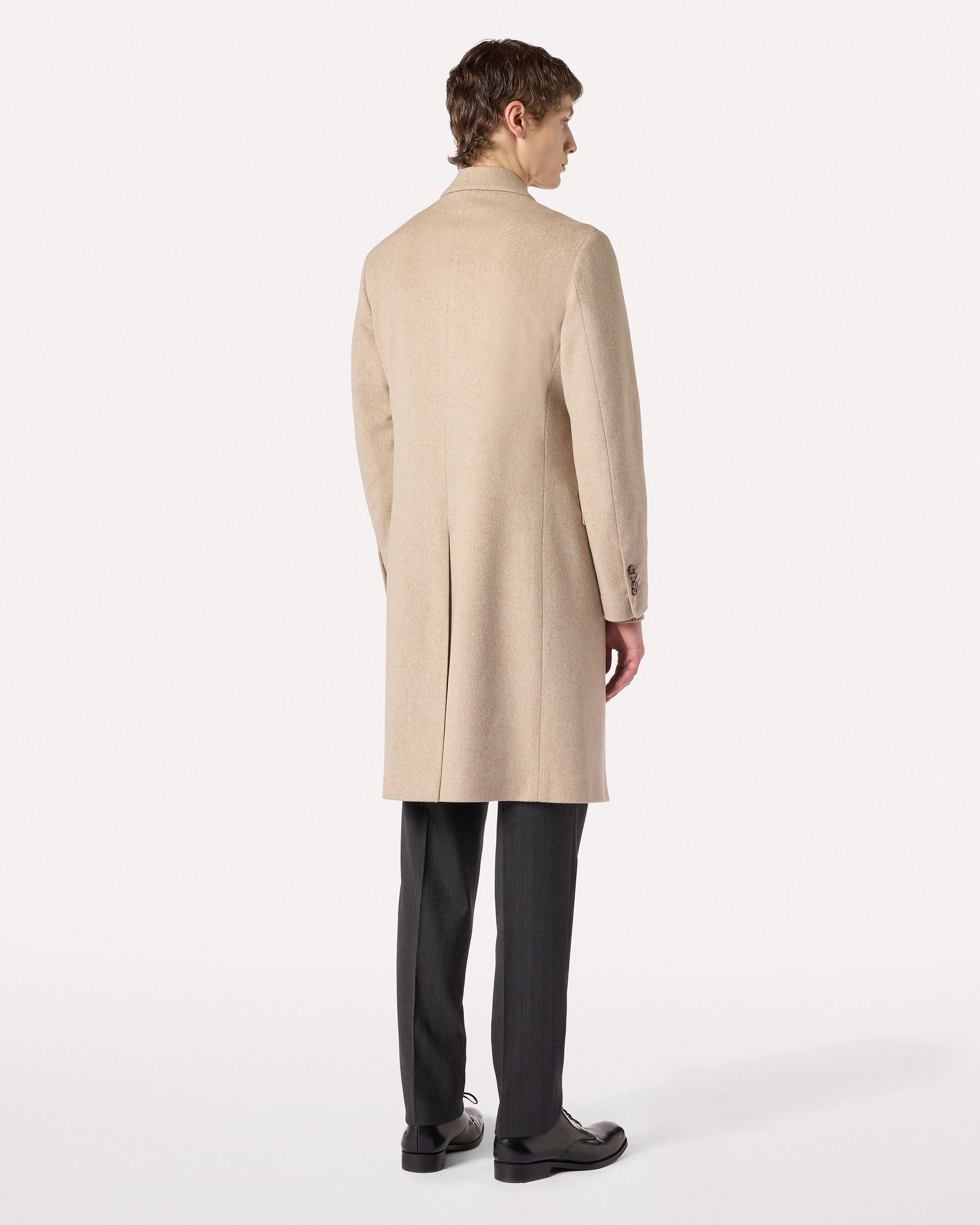 Cappotto doppiopetto sabbia in lana BEIGE Lardini 5