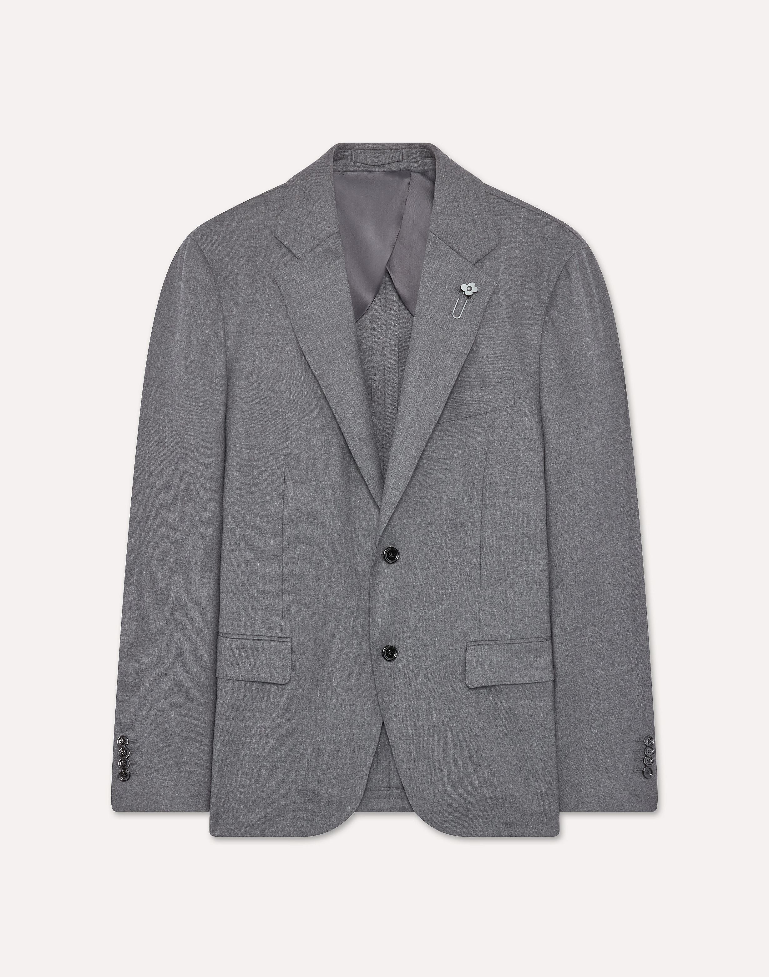Abito grigio in flanella pettinata stretch GREY Lardini 1