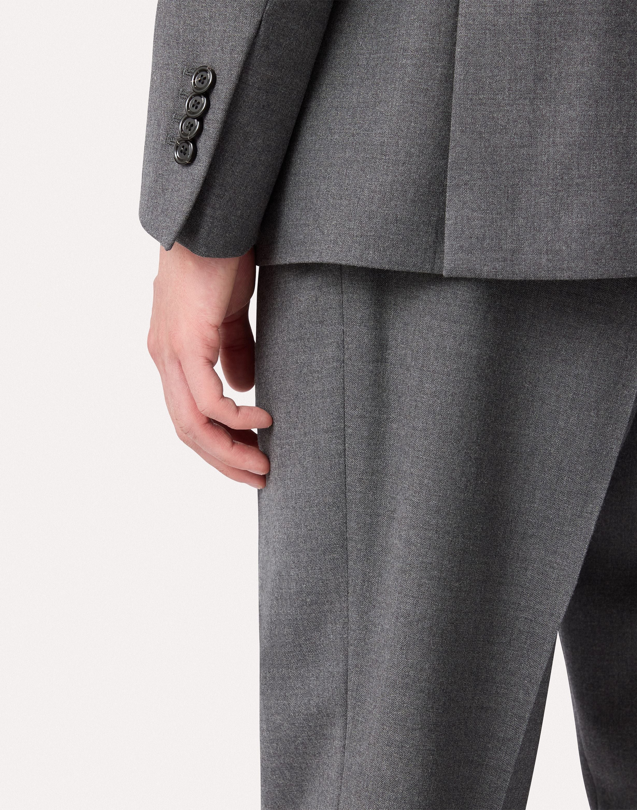 Abito grigio in flanella pettinata stretch GREY Lardini 4