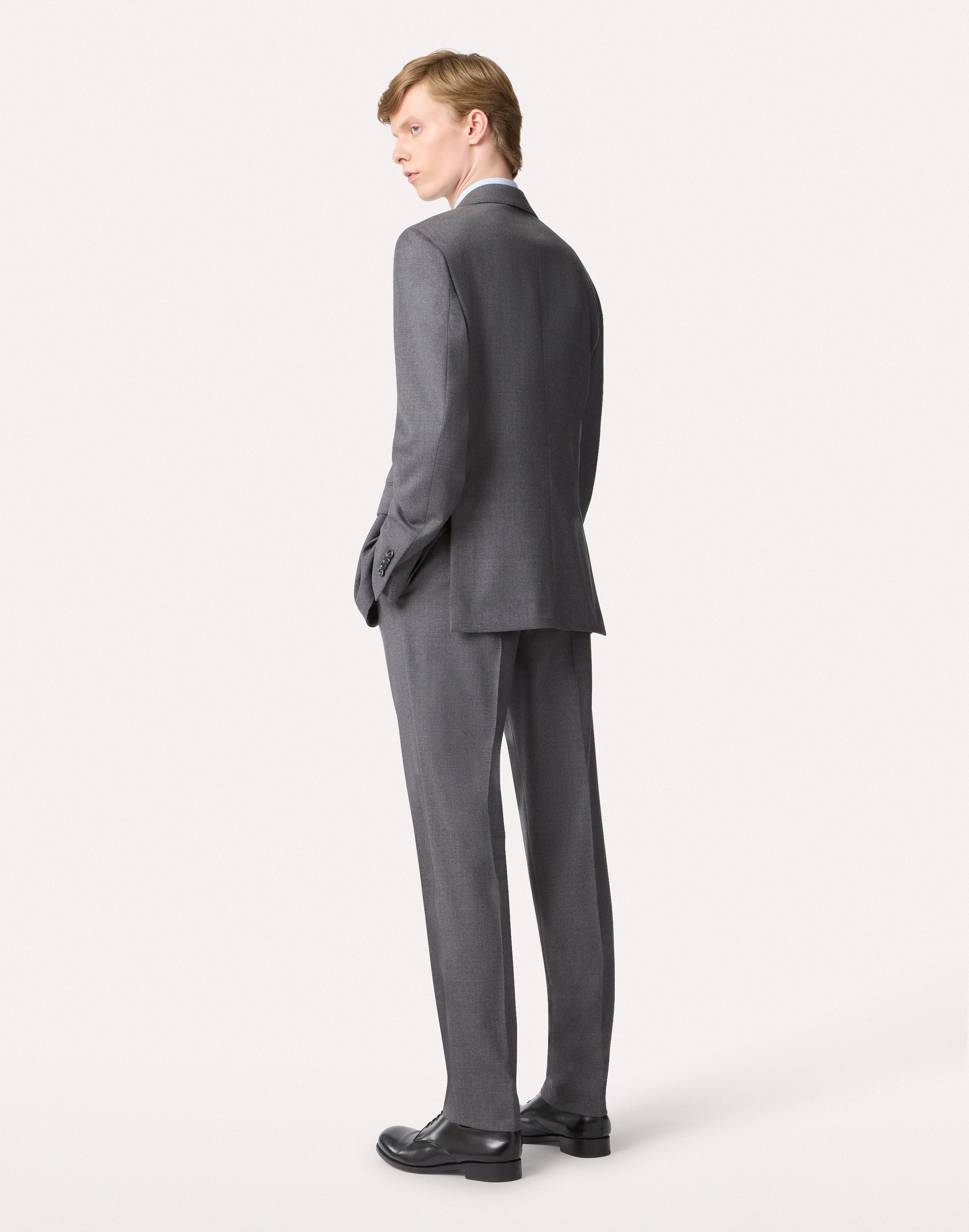 Abito grigio in flanella pettinata stretch GREY Lardini 5