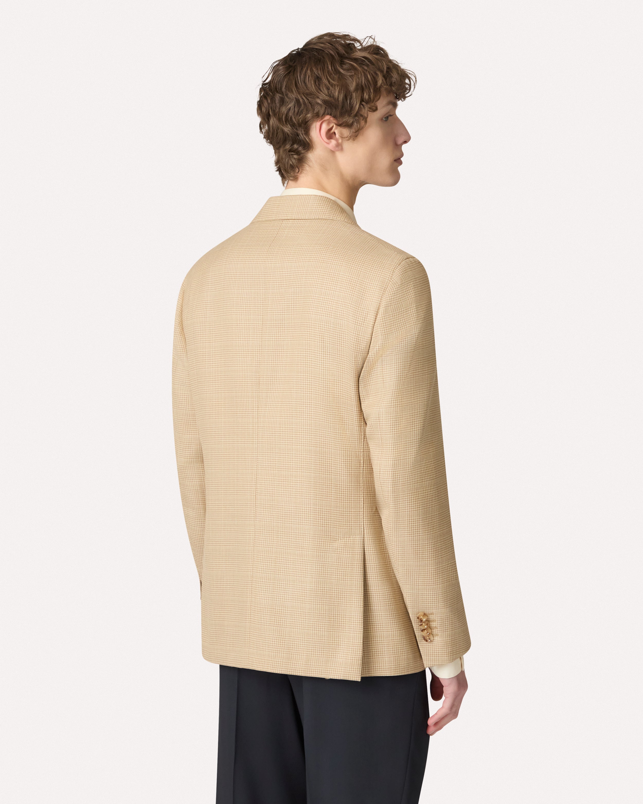 Veste à simple boutonnage beige BEIGE/CAMEL Lardini 5