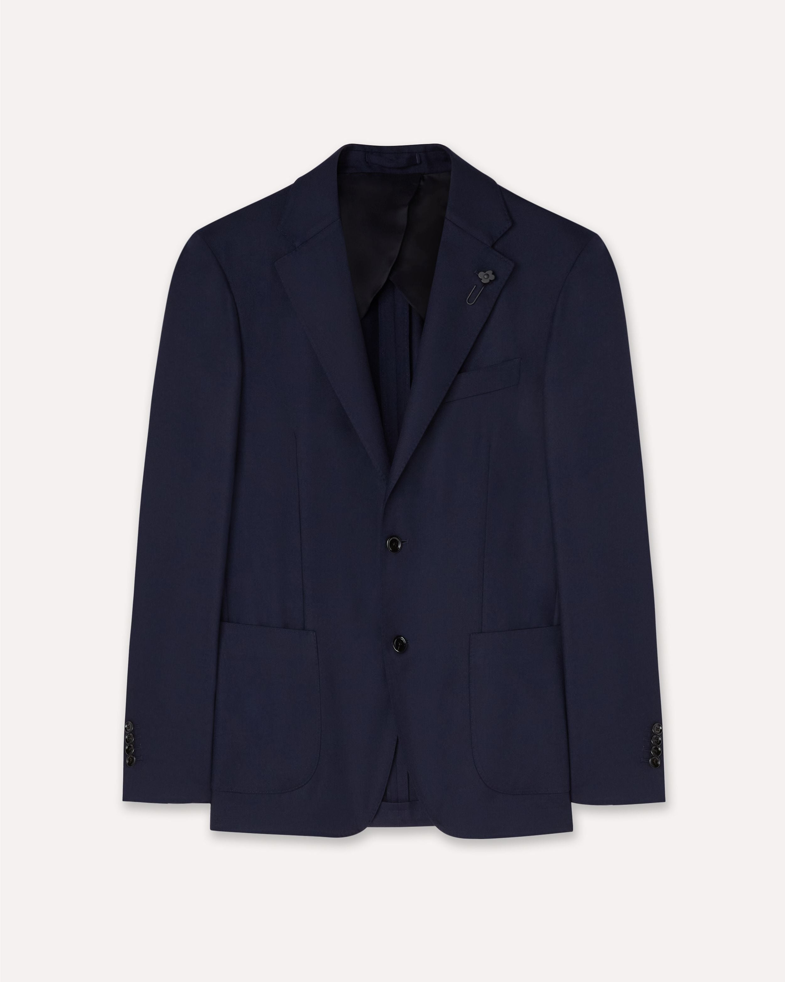 Giacca monopetto blu in lana, cashmere e seta BLUE/CORNFLOWER BLUE Lardini