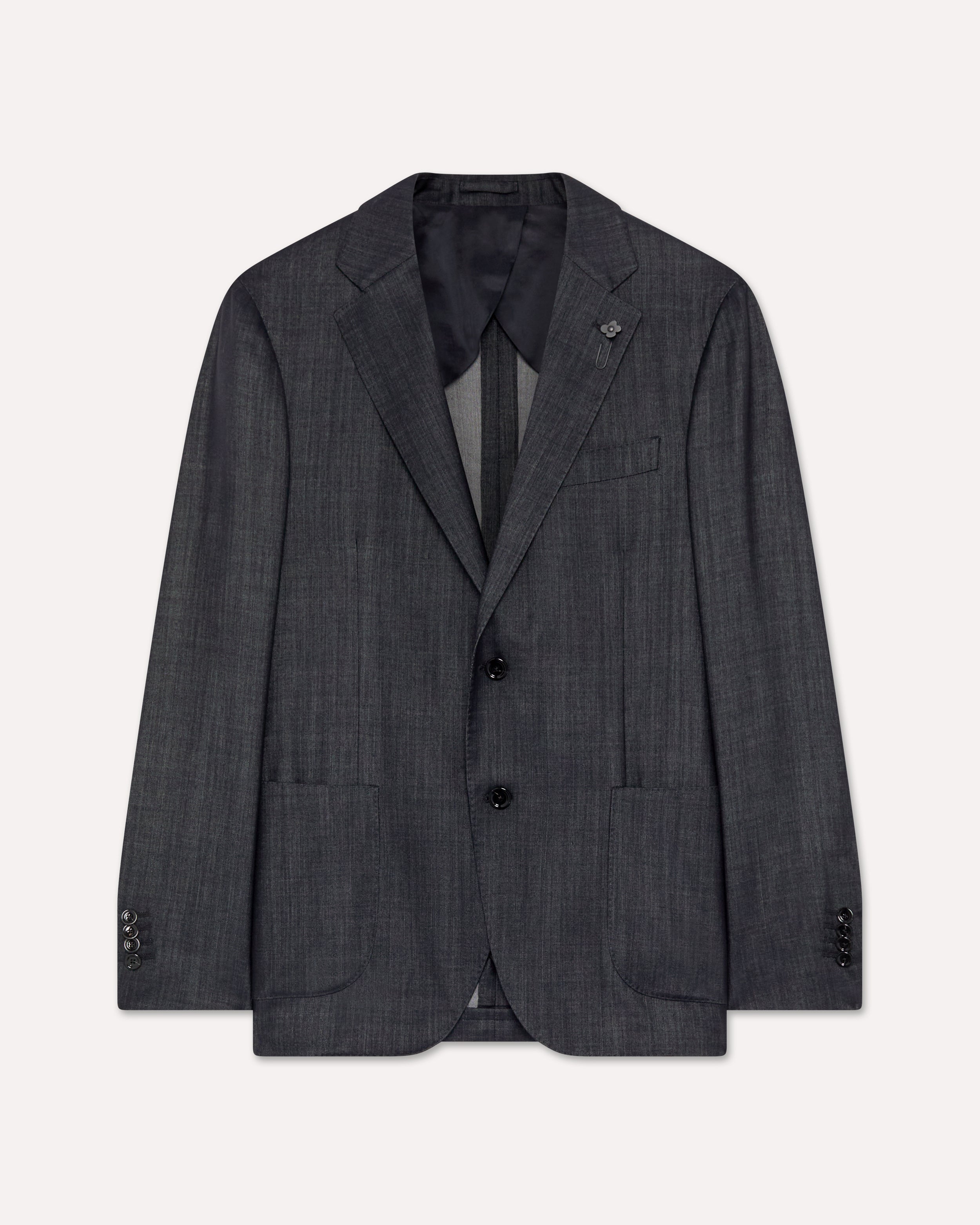 Blue single-breasted jacket BLUE Lardini 1