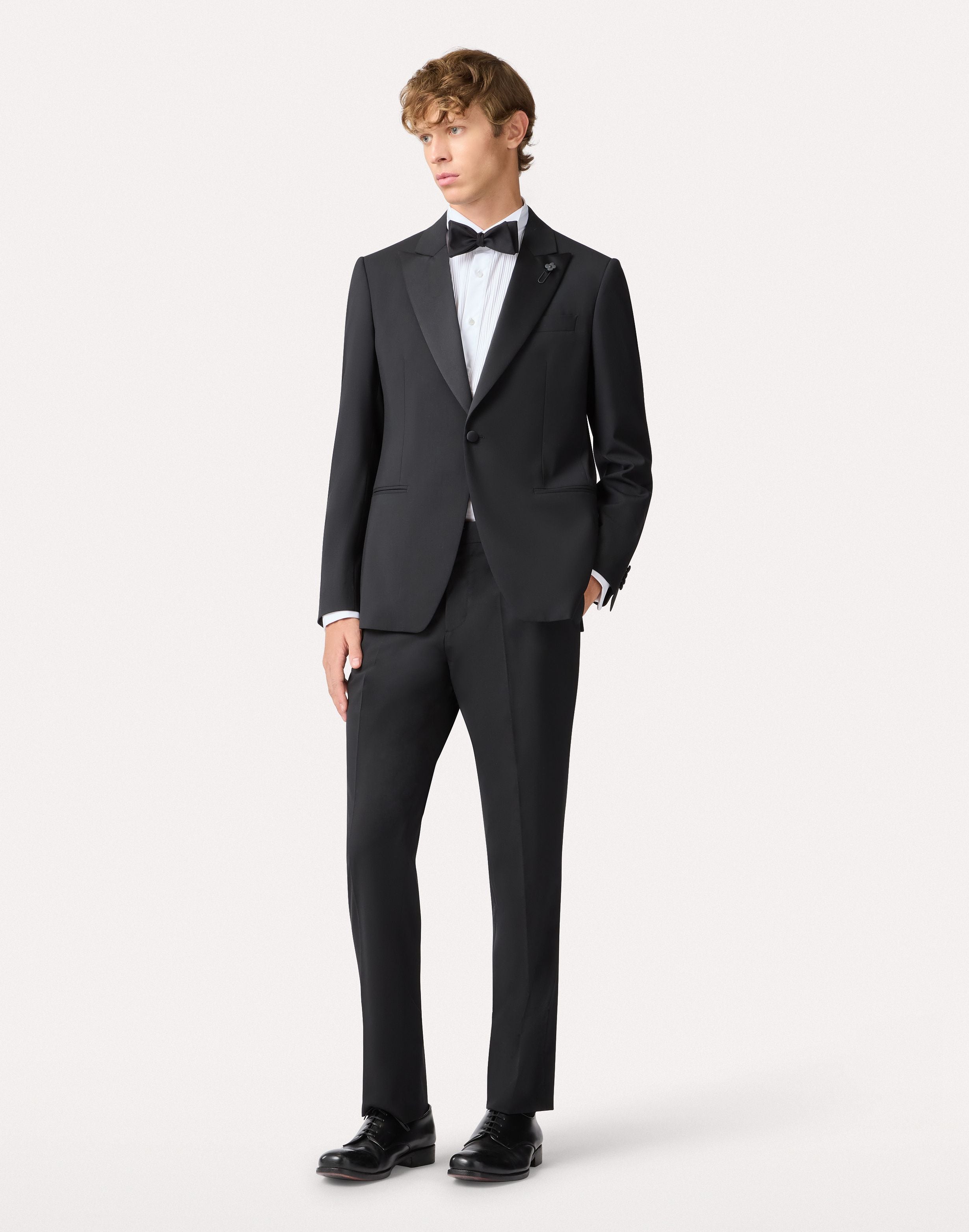 Abito nero in lana stretch BLACK Lardini 2