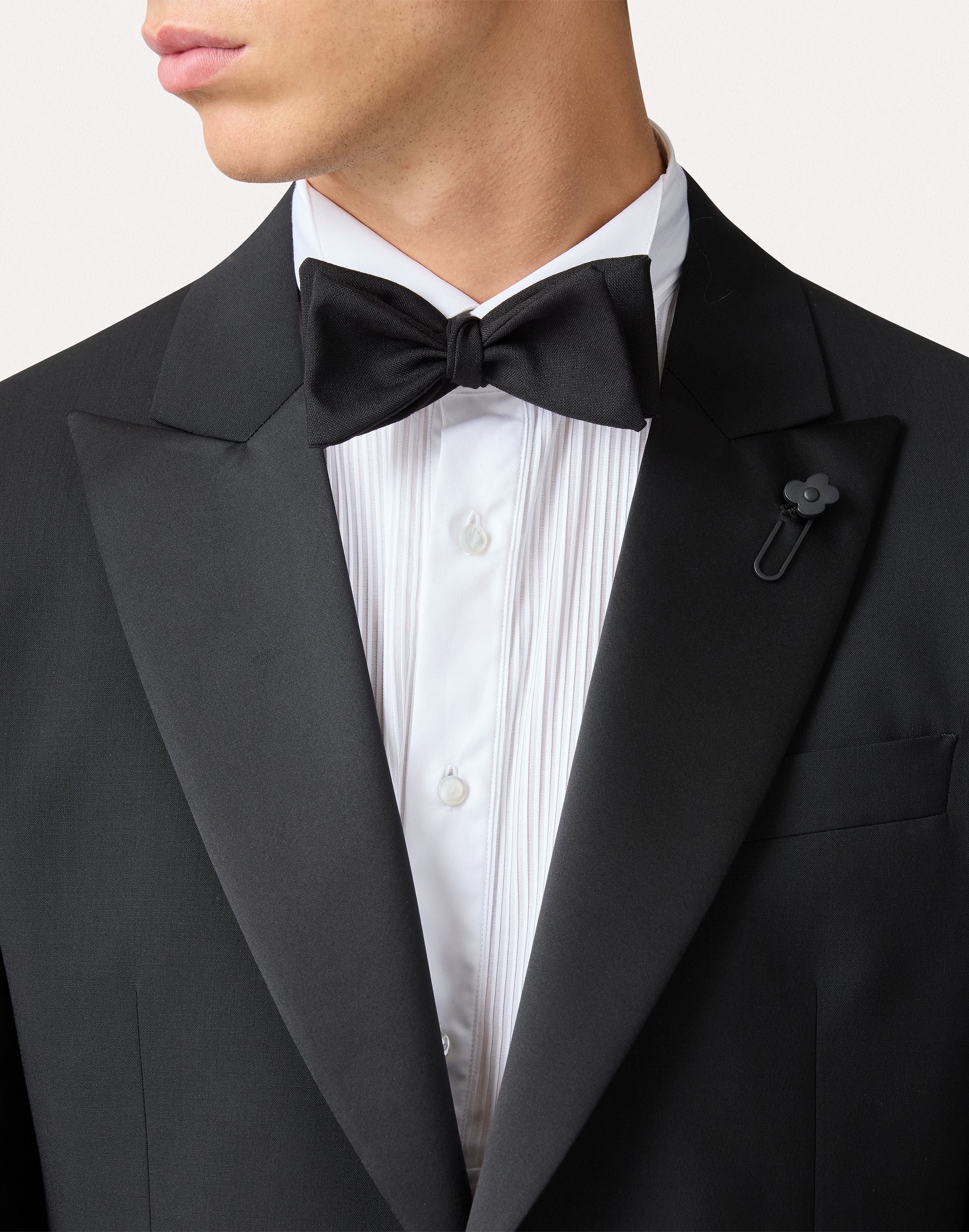 Abito nero in lana stretch BLACK Lardini 3
