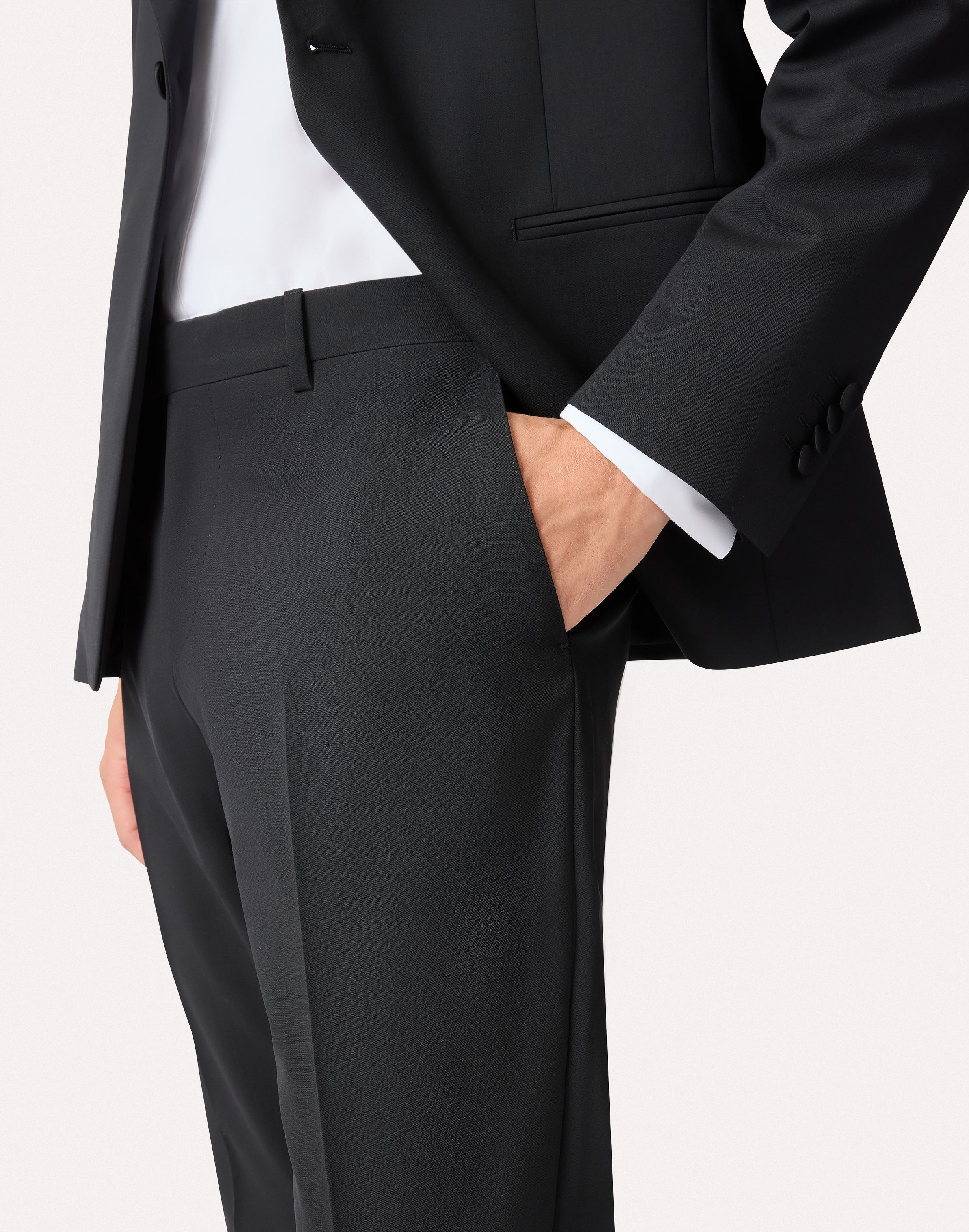 Abito nero in lana stretch BLACK Lardini 4