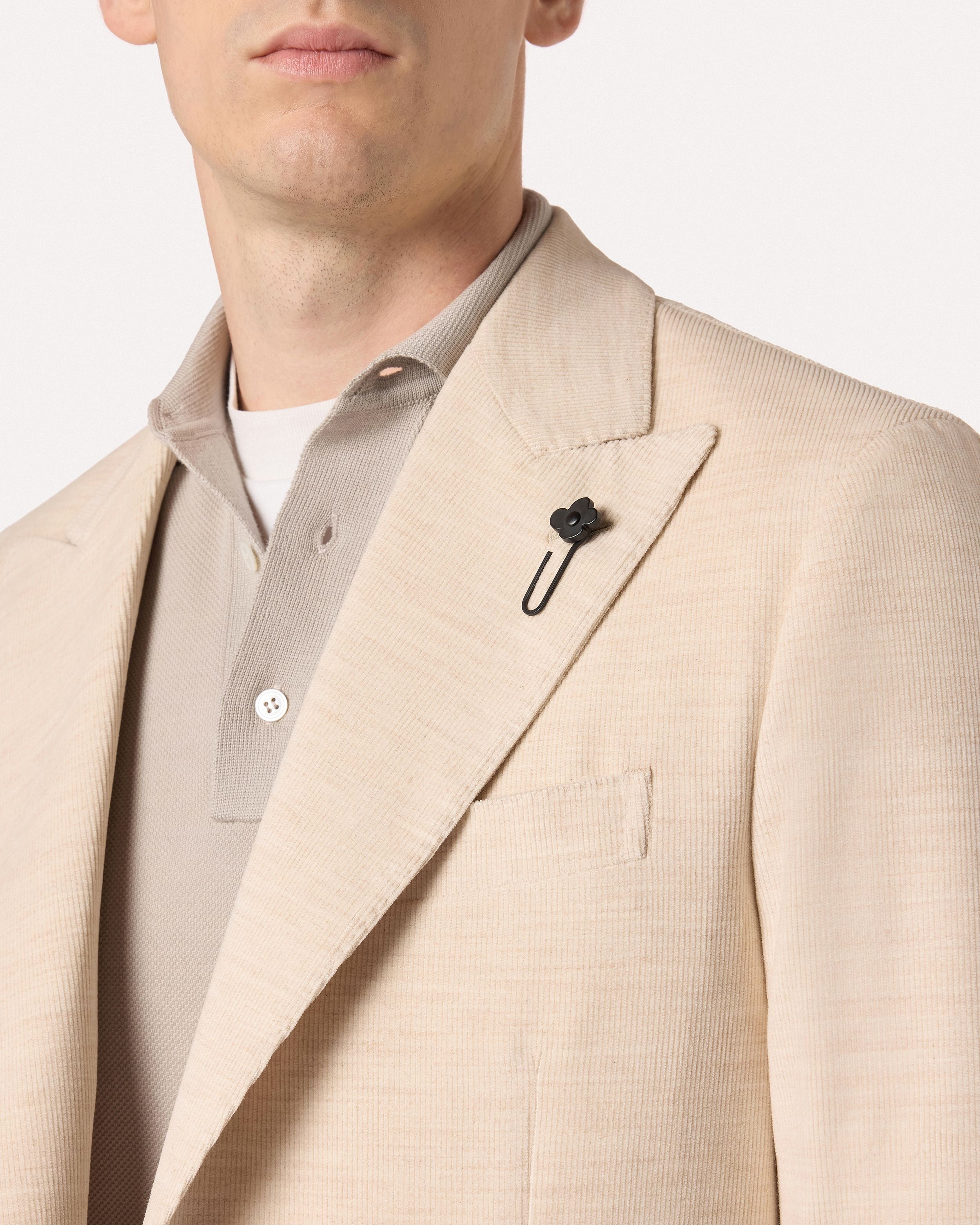 Abito crema in velluto 900 righe CREAM Lardini 3