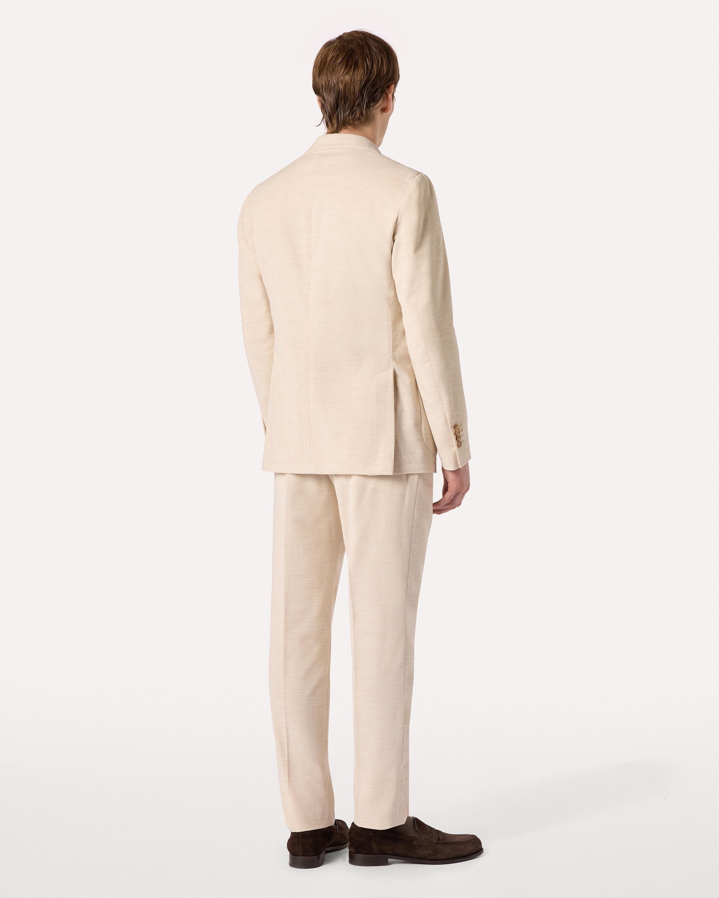 Abito crema in velluto 900 righe CREAM Lardini 5