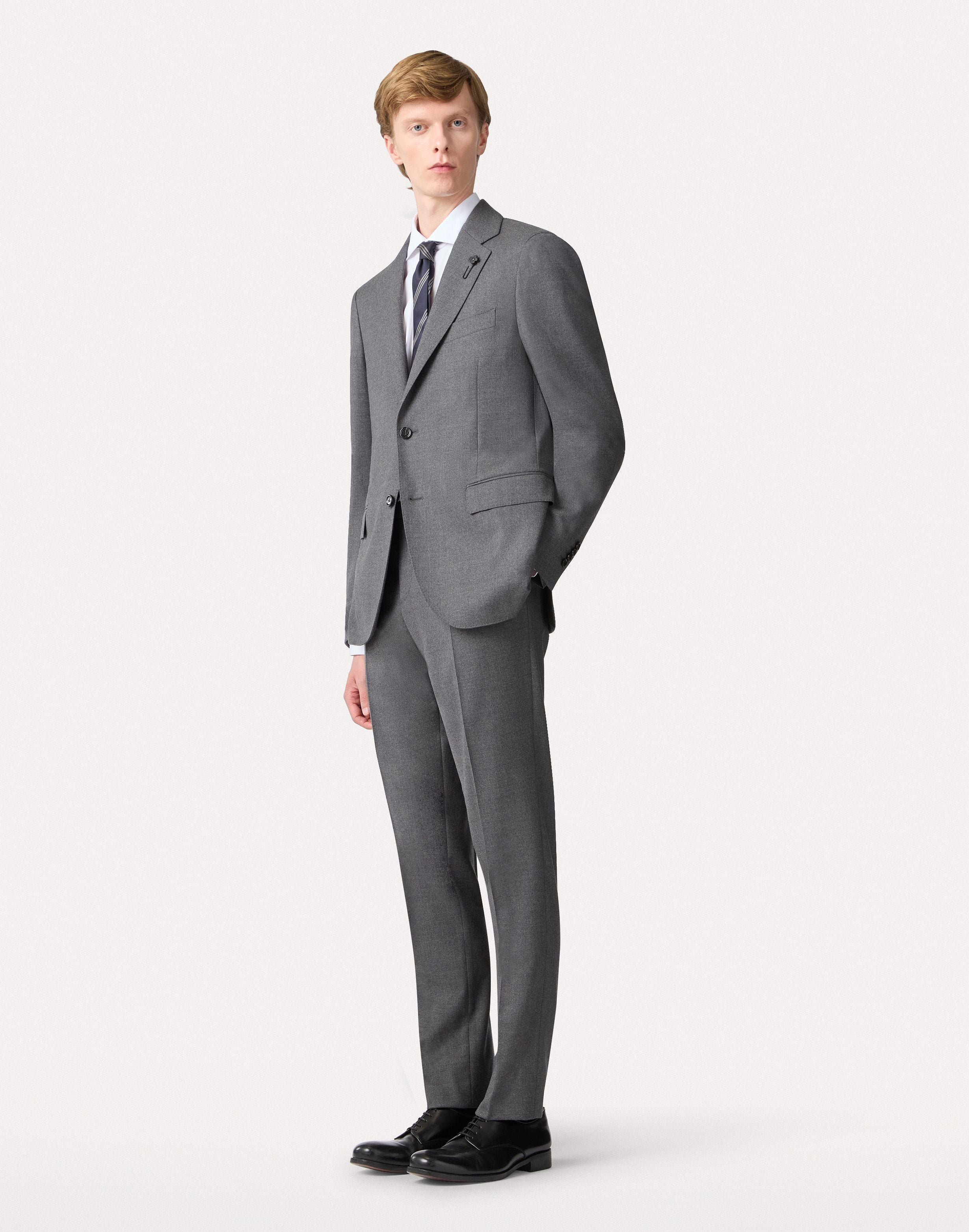 Camicia classica bianca in popeline di cotone WHITE Lardini 2