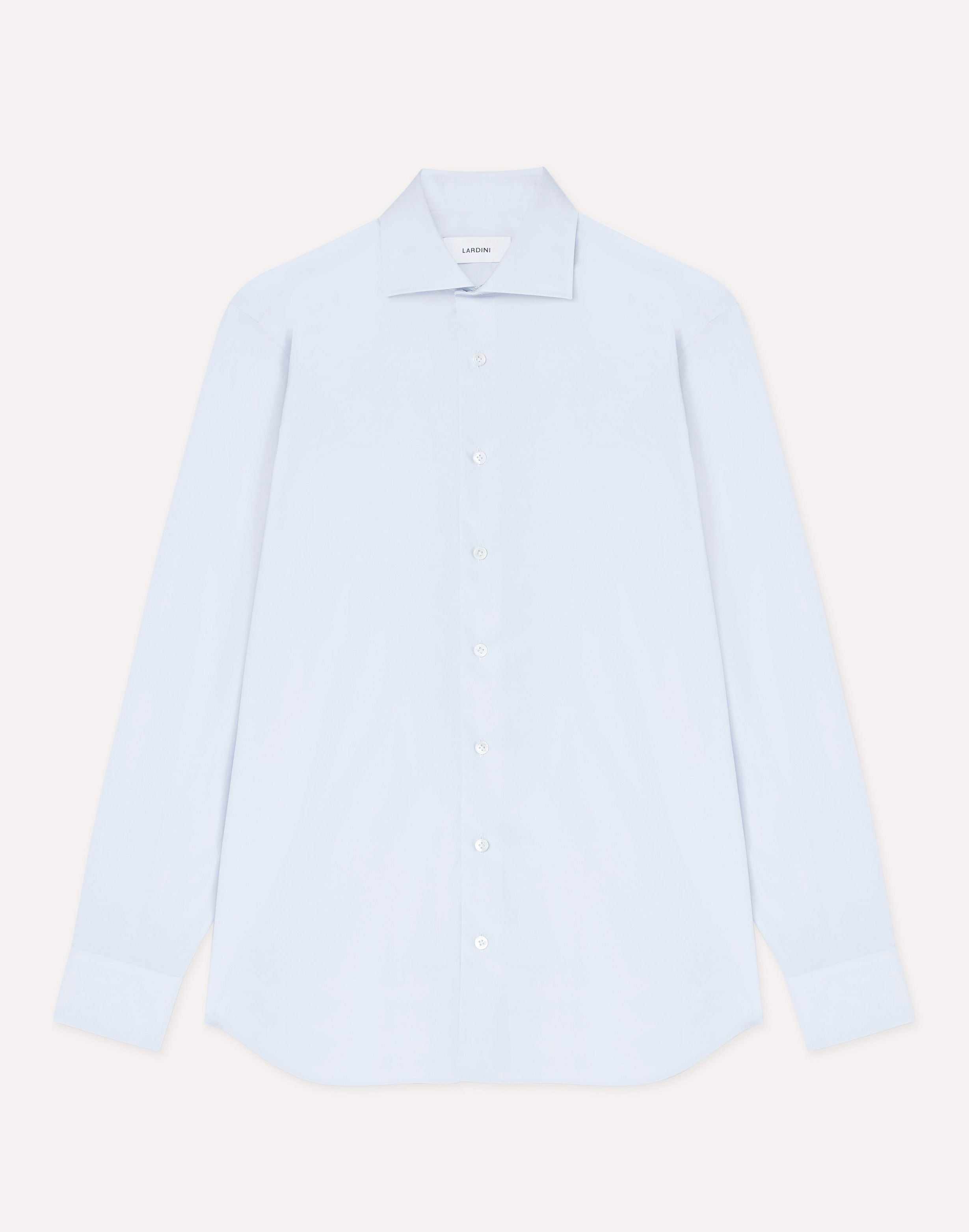 Chemise classique bleu ciel en popeline de coton SKY BLUE Lardini 1