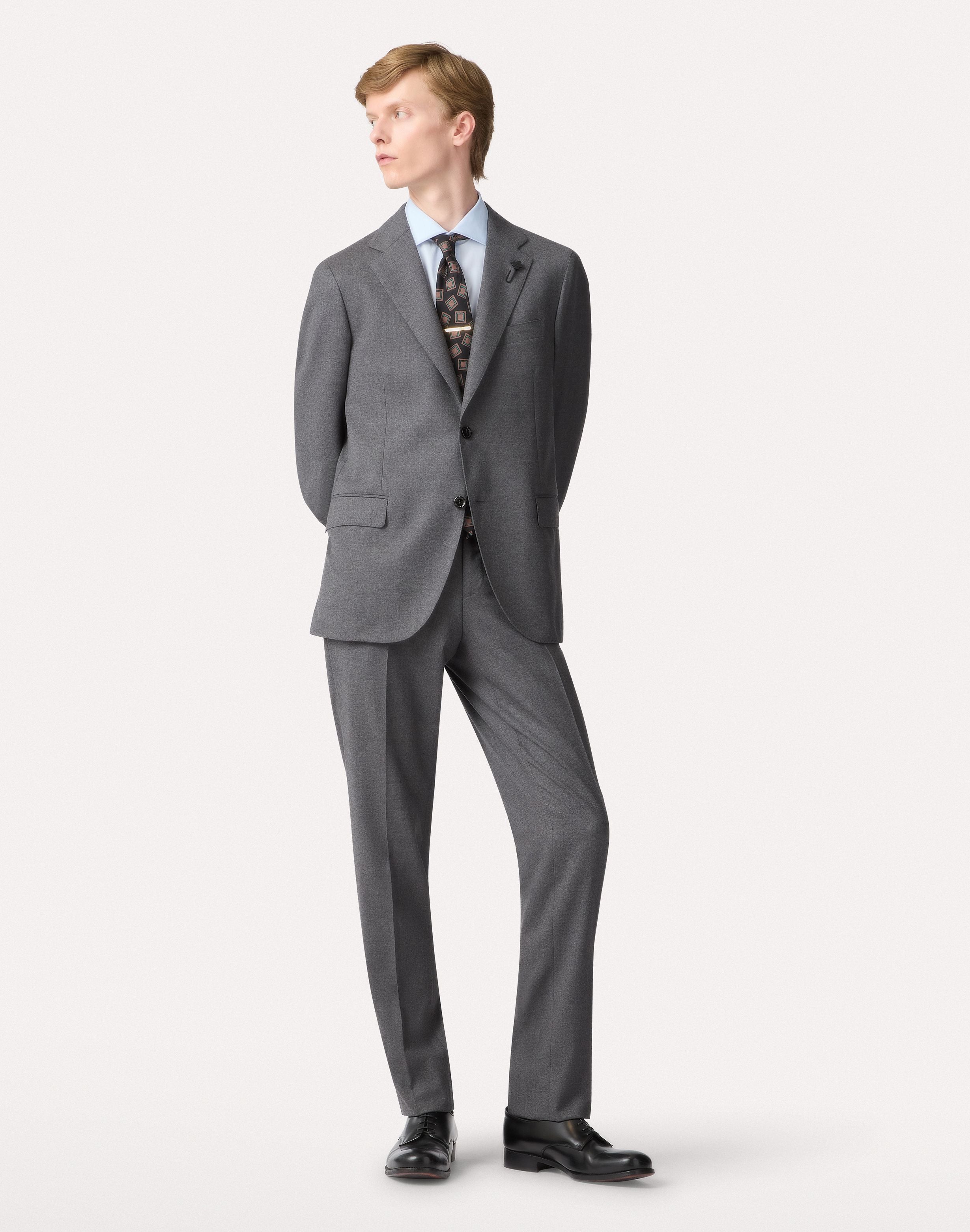 Chemise classique bleu ciel en popeline de coton SKY BLUE Lardini 2