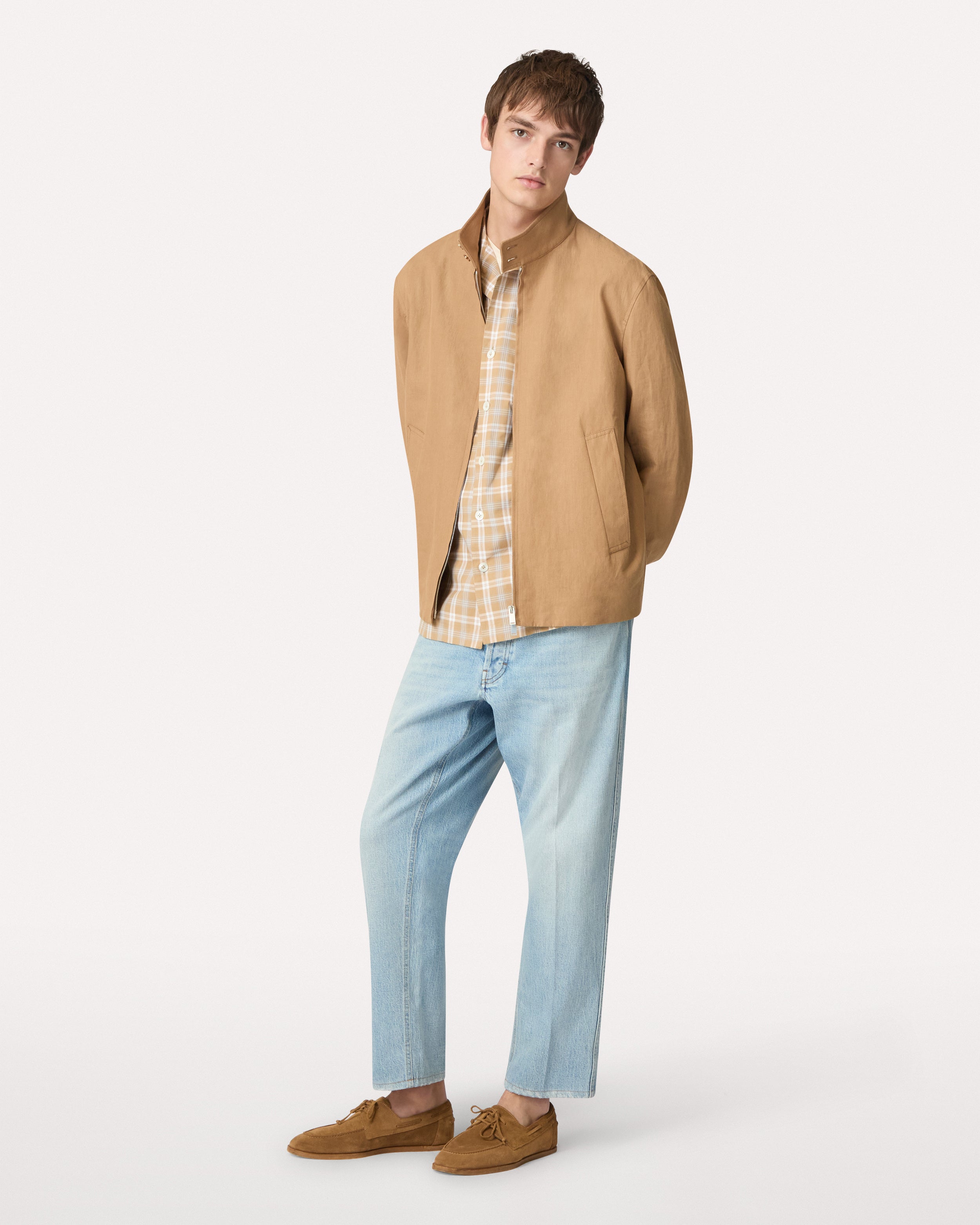 Blue denim jeans with clean hem BLUE Lardini 2