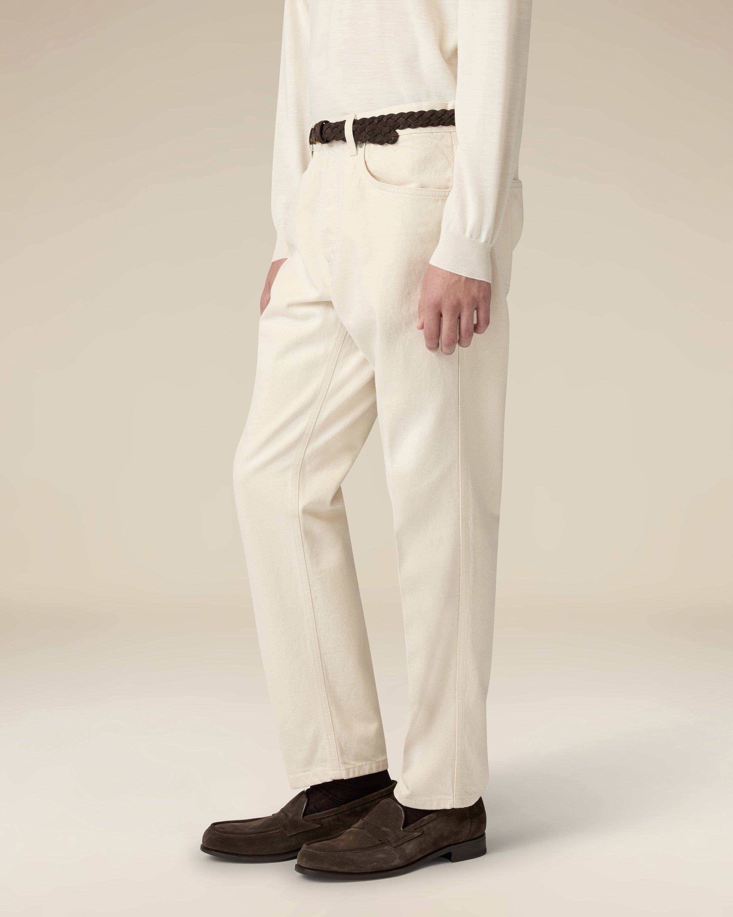 Cream denim jeans with clean hem CREAM Lardini 4