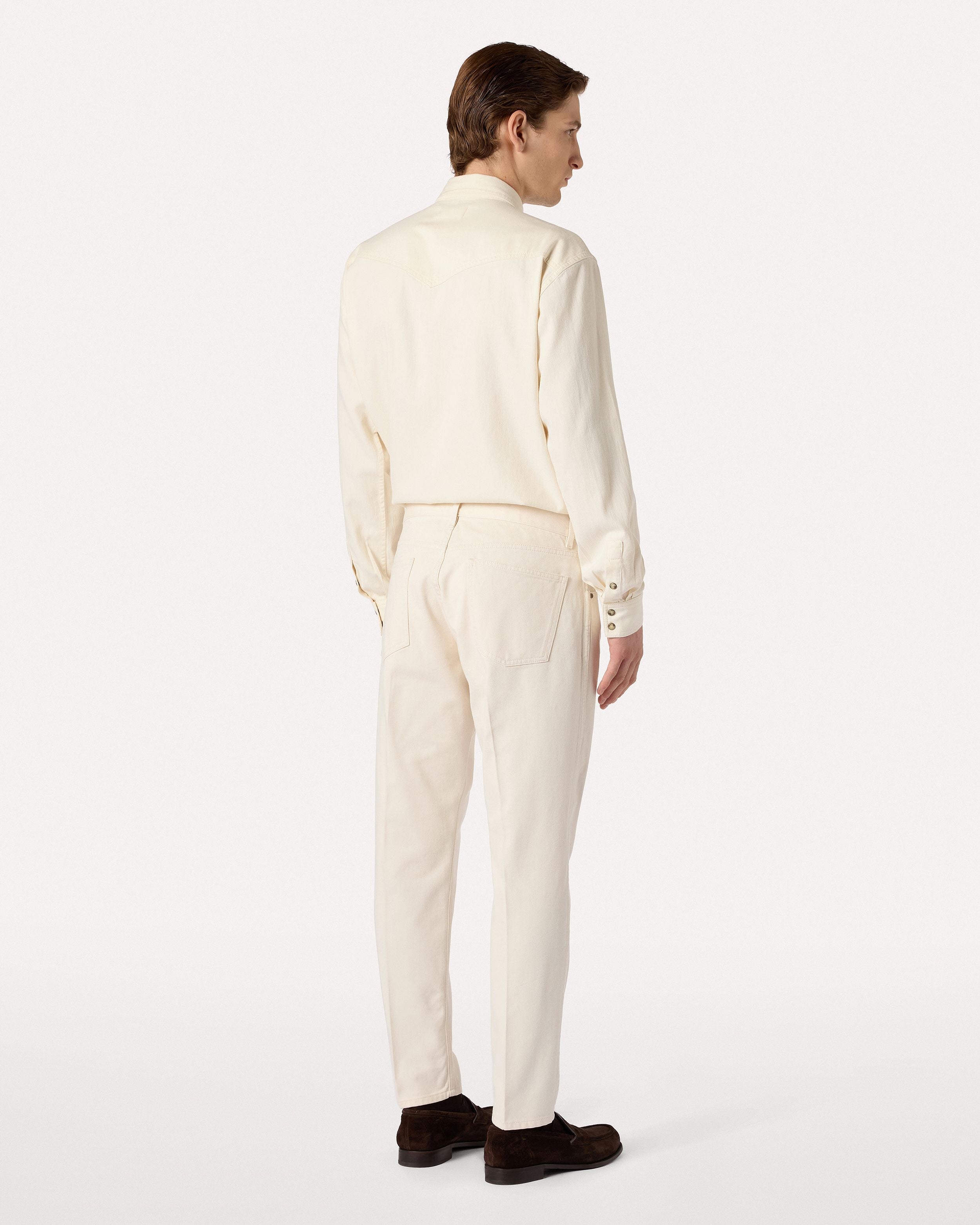 Jeans ecrù con fondo asciutto CREAM Lardini 5