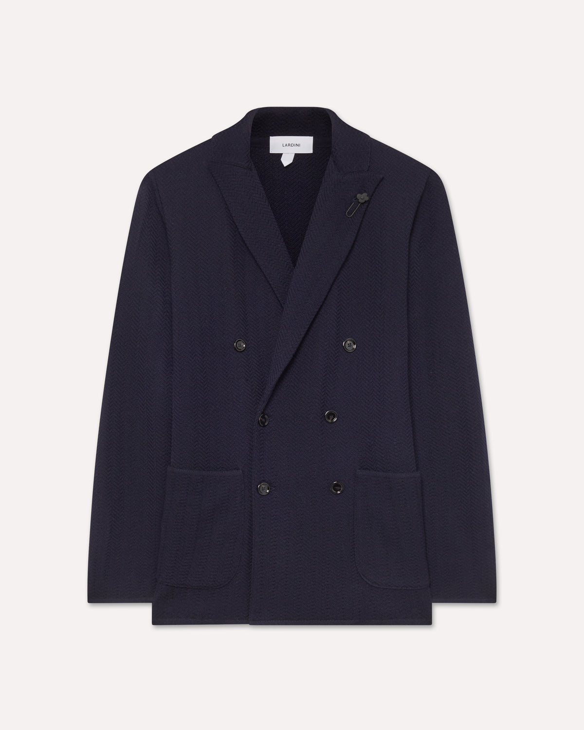 Blaue Jacke aus Merinowolle BLUE Lardini
