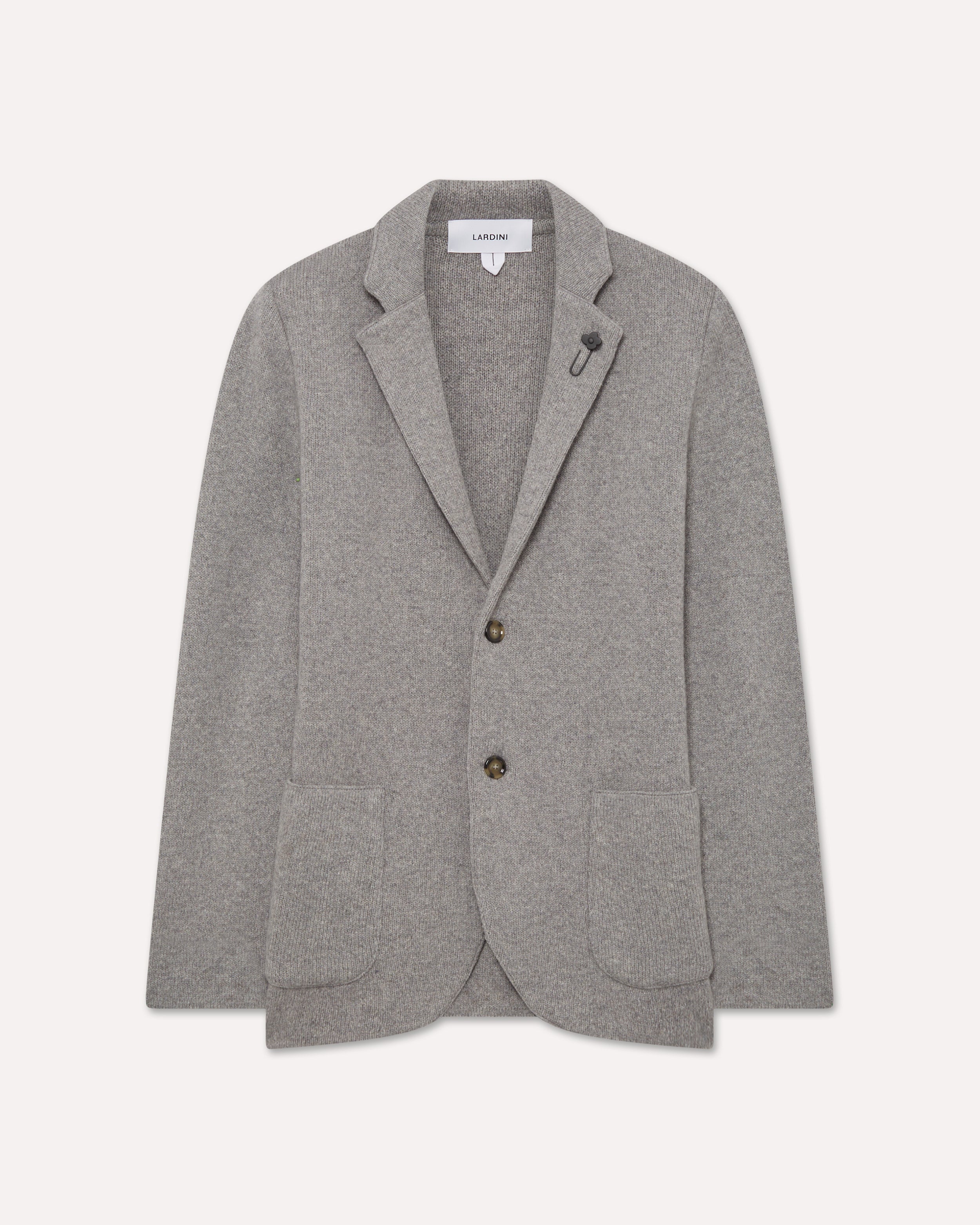 Graue Jacke aus recyceltem Kaschmir GREY Lardini
