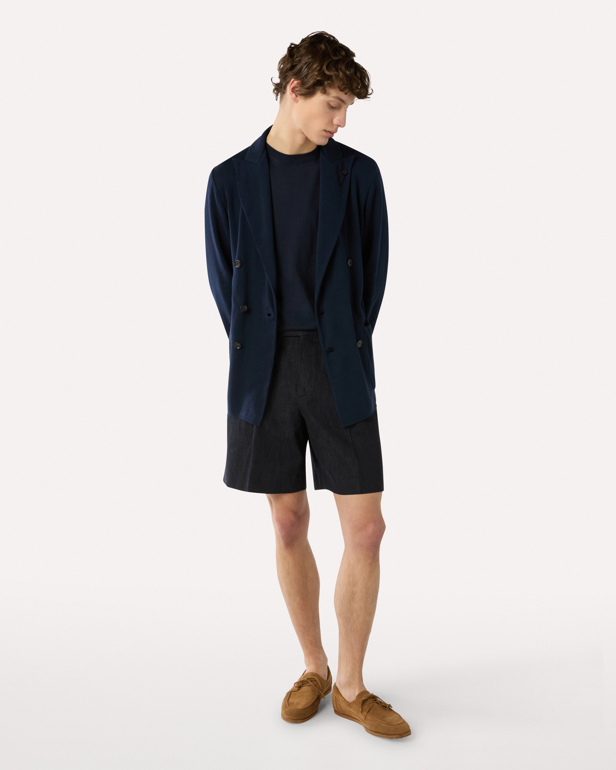 Blue cotton knitted T-shirt BLUE Lardini 2