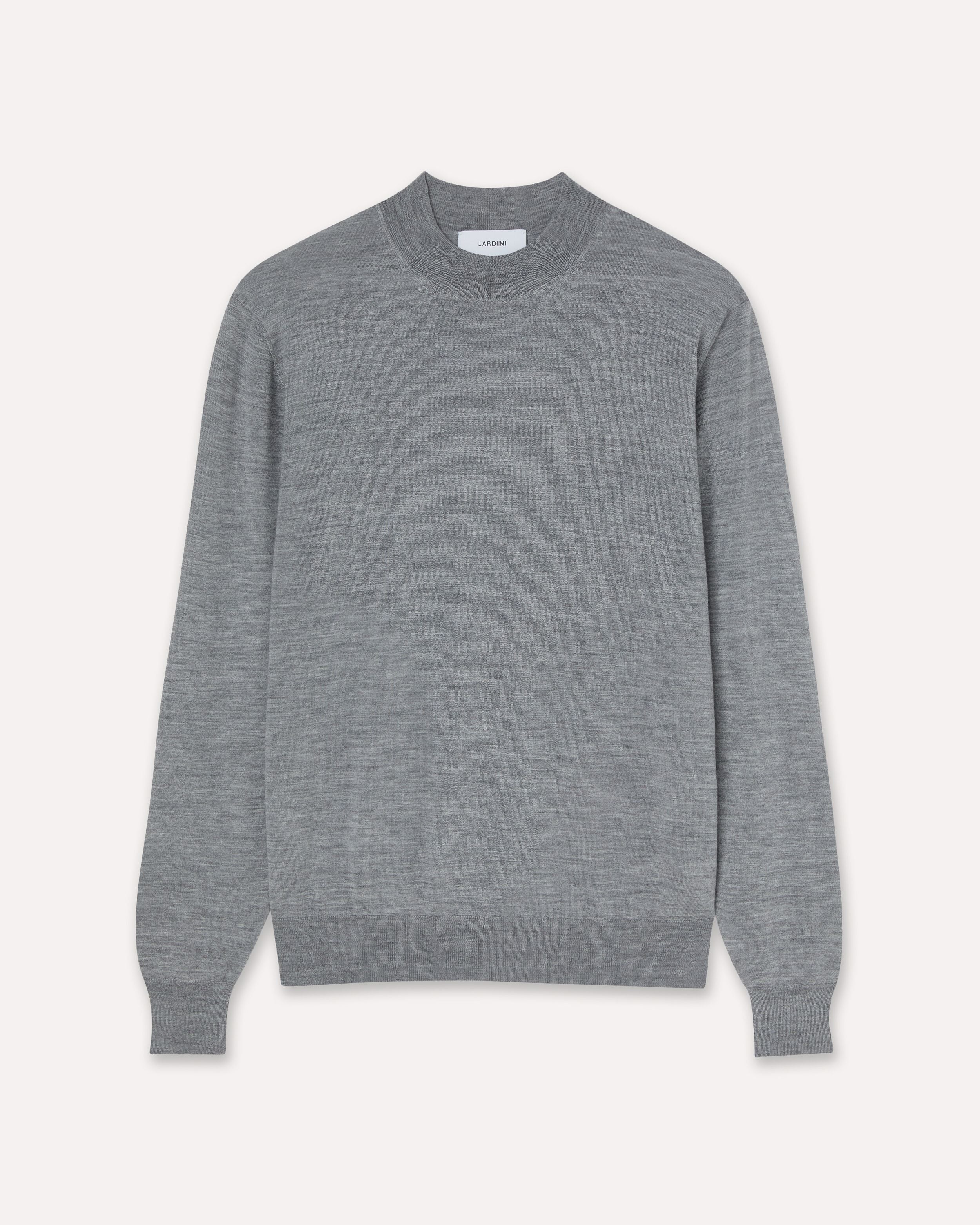 Lupetto grigio in lana, seta e cashmere GREY Lardini 1
