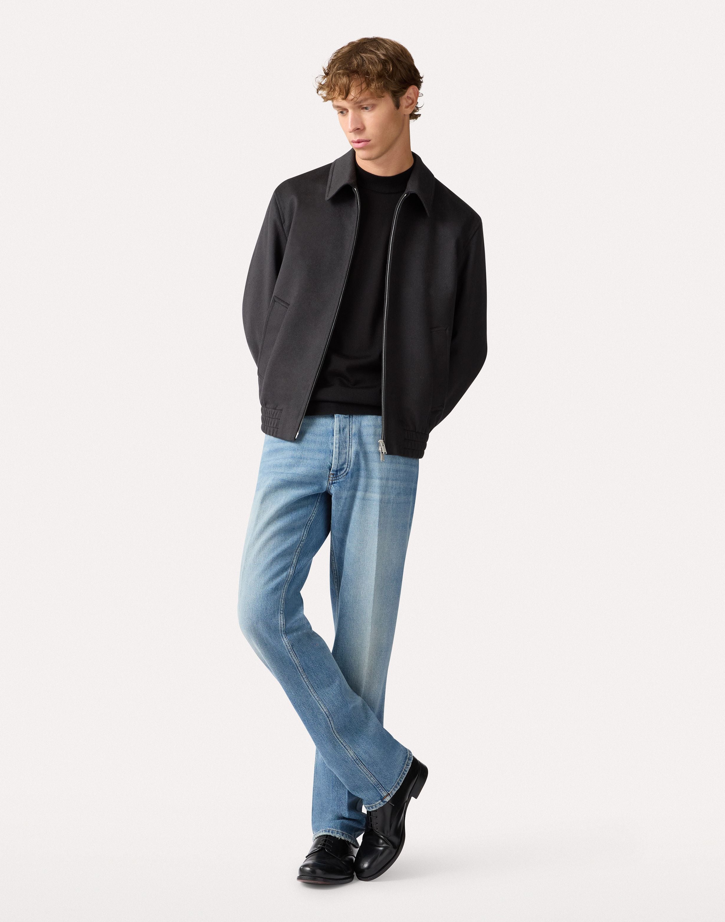 Black turtleneck in wool, silk, and cashmere BLACK Lardini 2