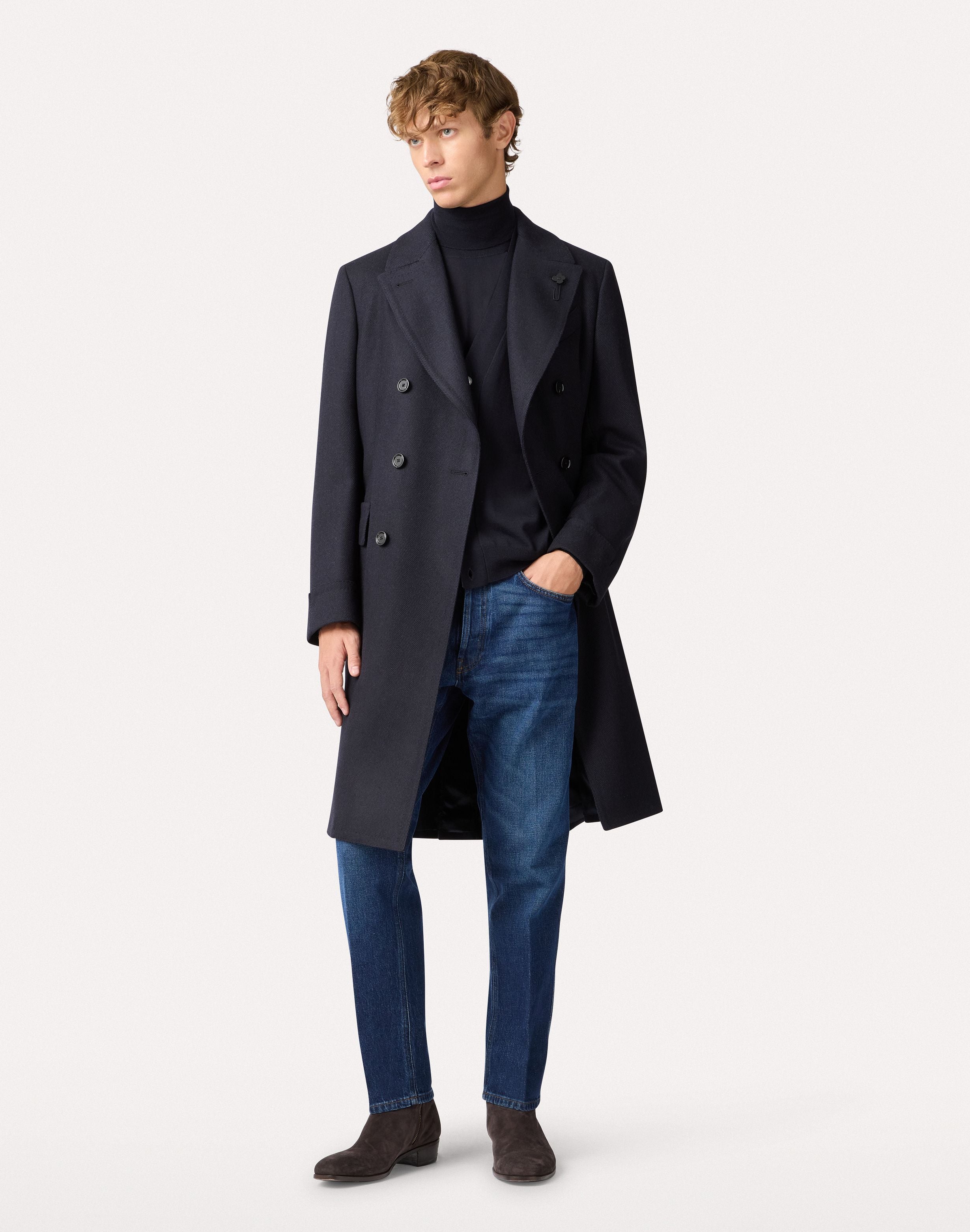 Dolcevita blu a manica lunga BLUE Lardini 2