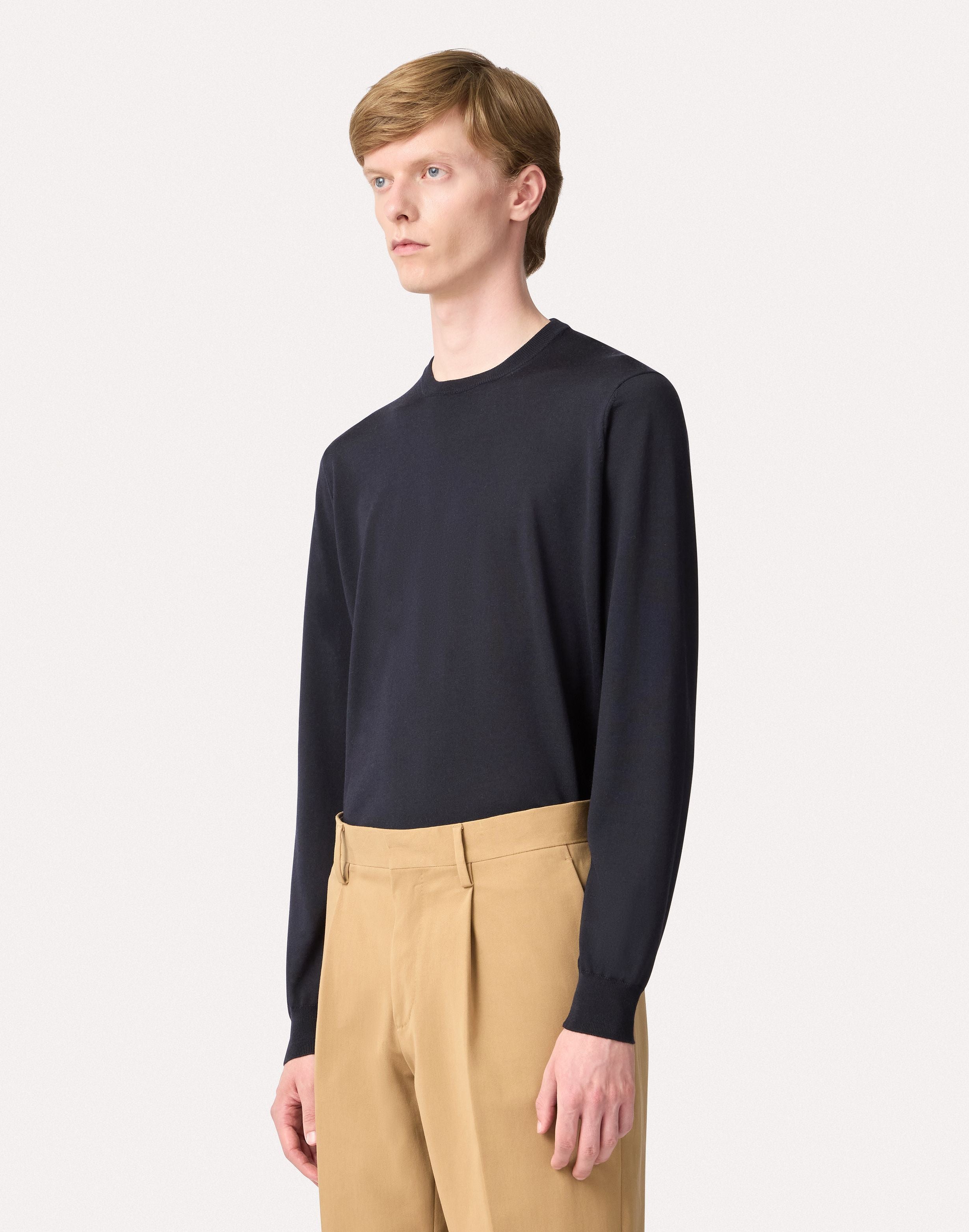 Girocollo blu a manica lunga BLUE Lardini 4