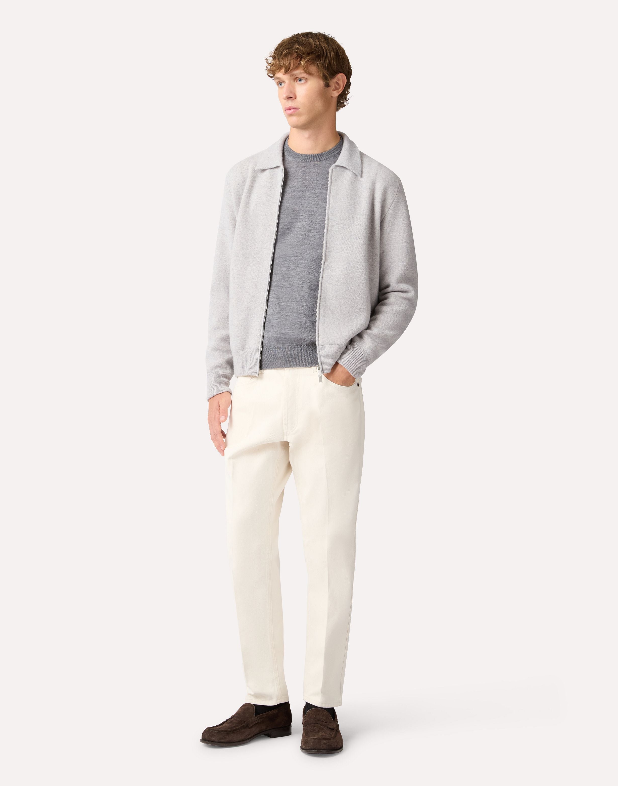 Girocollo grigio a manica lunga GREY Lardini 2