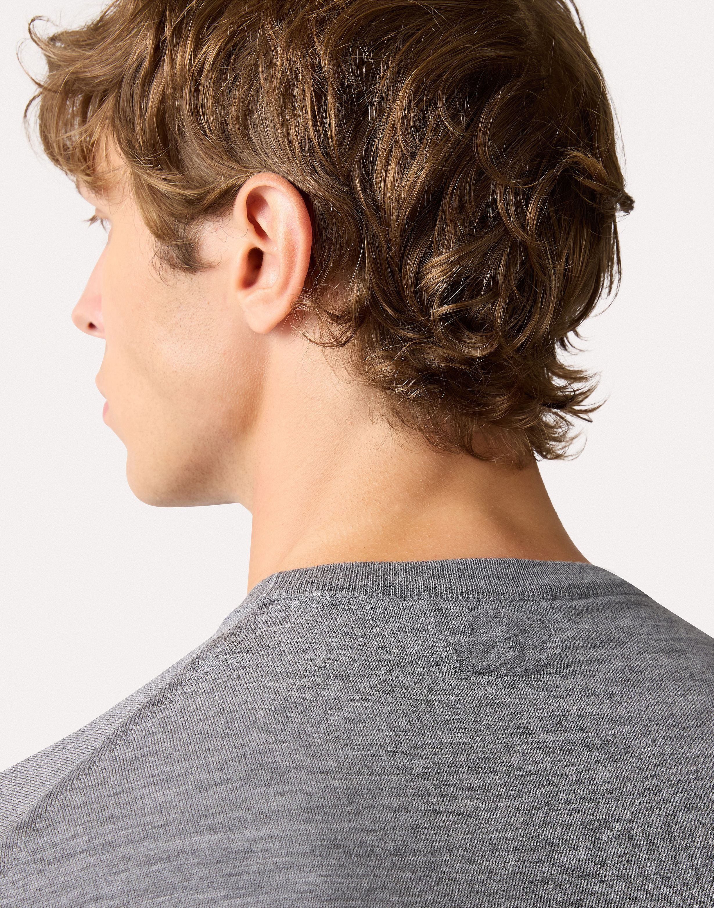 Girocollo grigio a manica lunga GREY Lardini 3