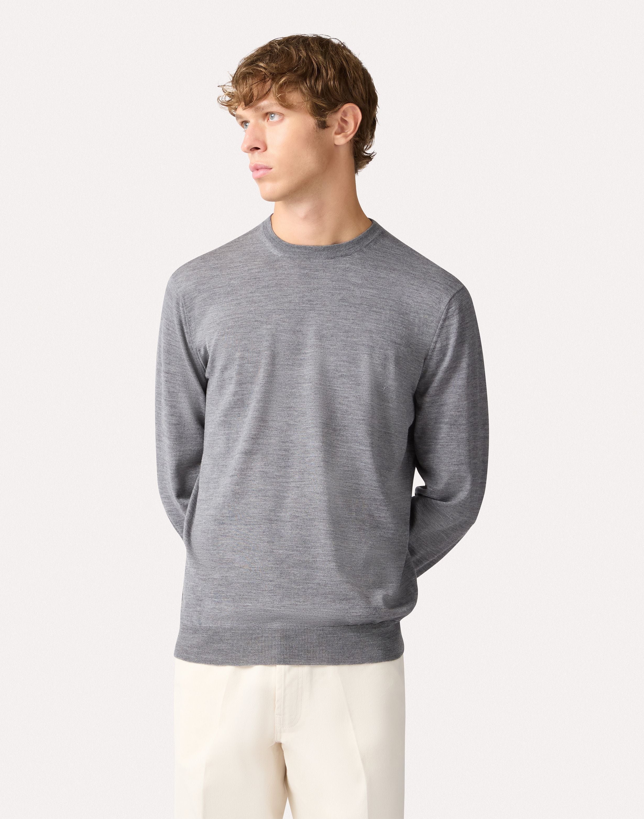 Girocollo grigio a manica lunga GREY Lardini 4