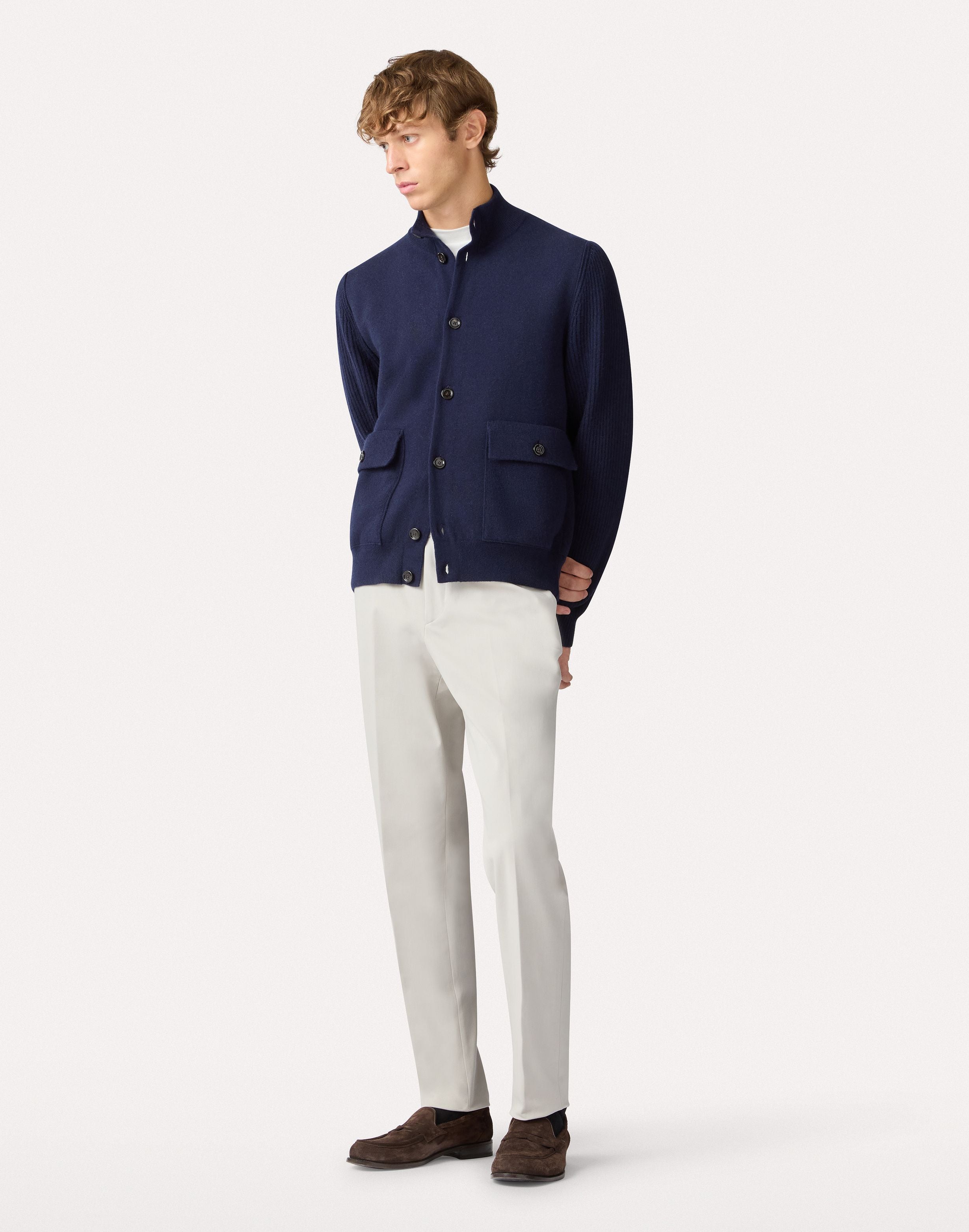 T-shirt girocollo bianca in cotone WHITE Lardini 2