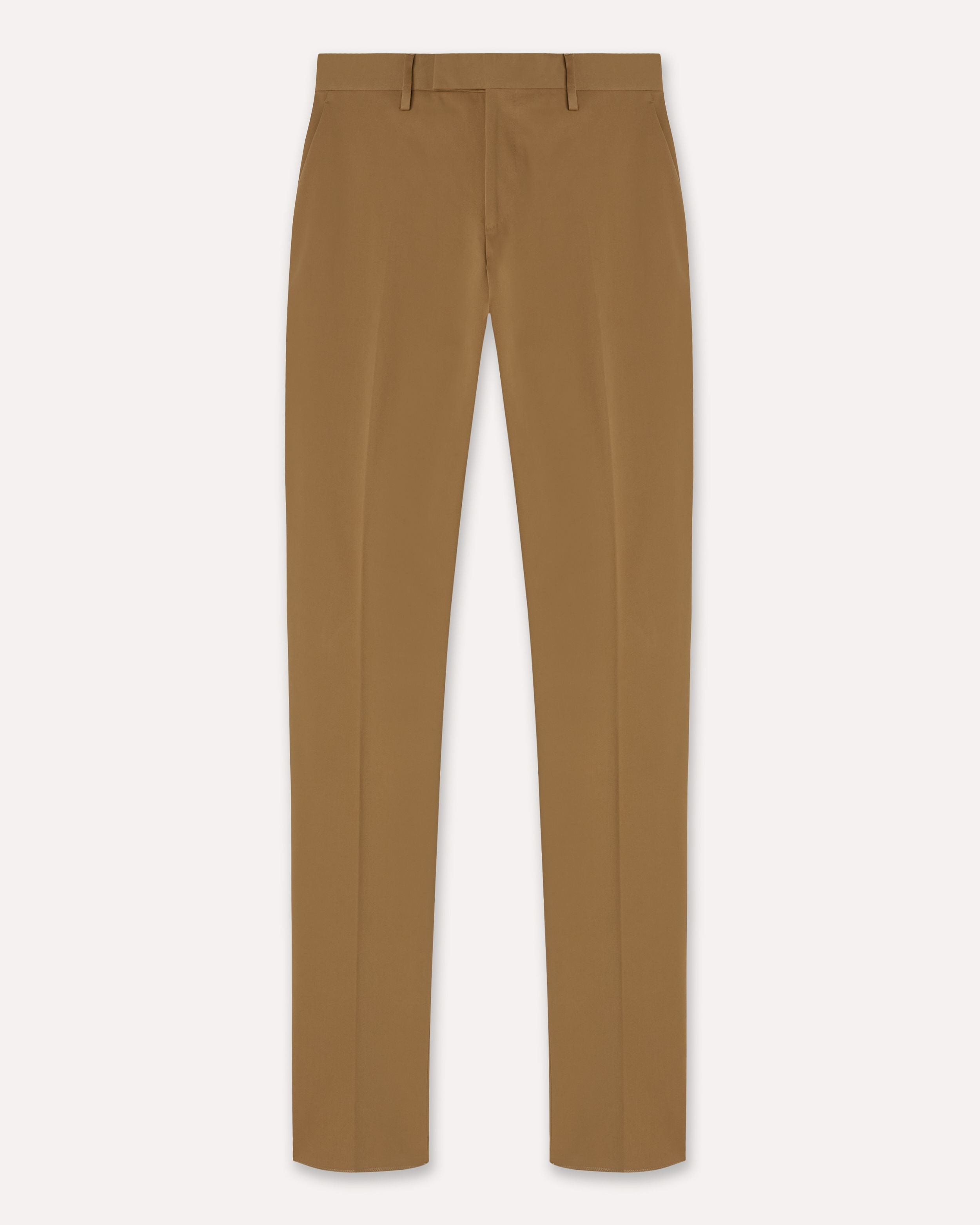 Pantalone nocciola in cotone bi-stretch HAZELNUT Lardini 1