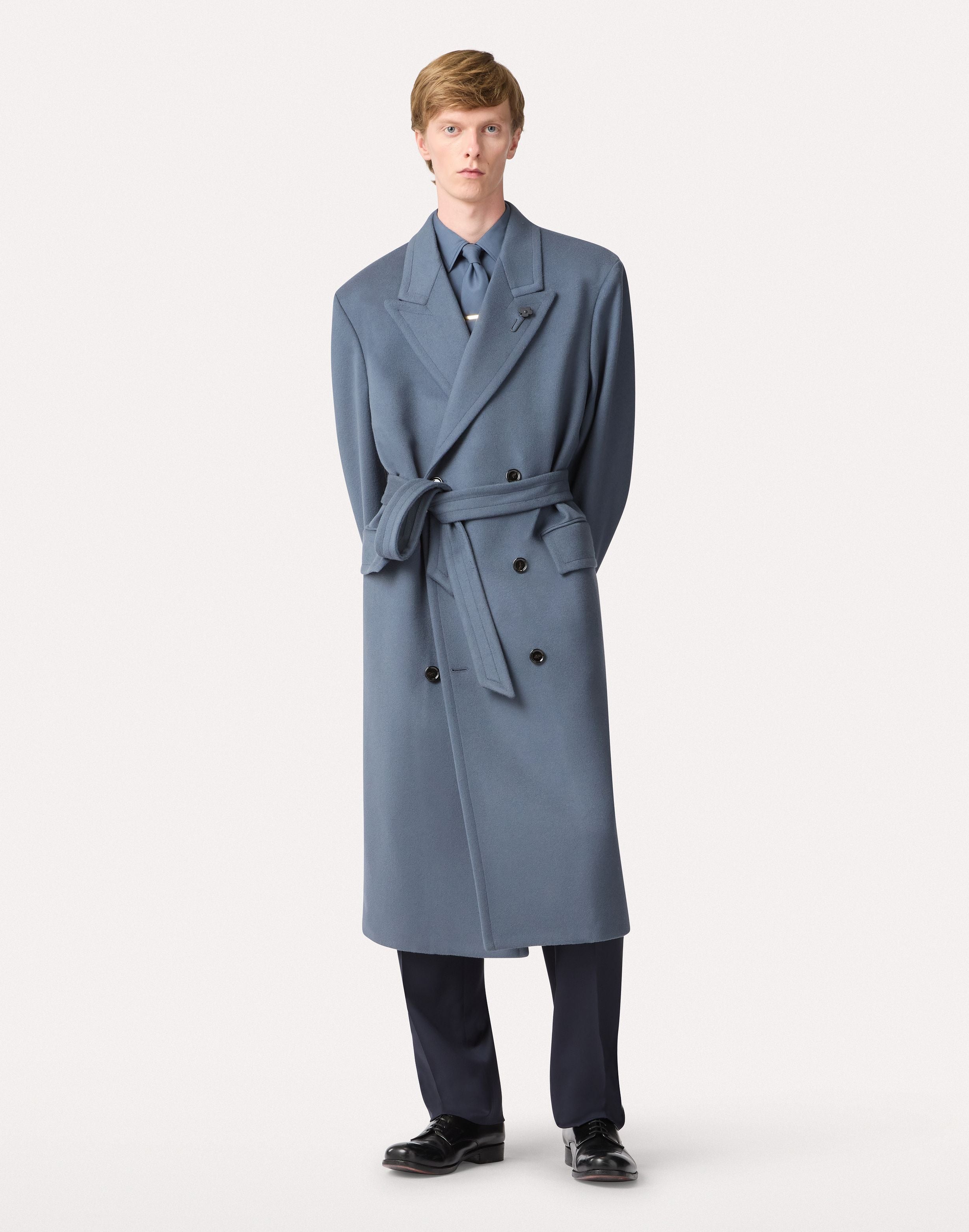 Lightweight twill shirt in aviation blue AIR FORCE BLUE Lardini 2
